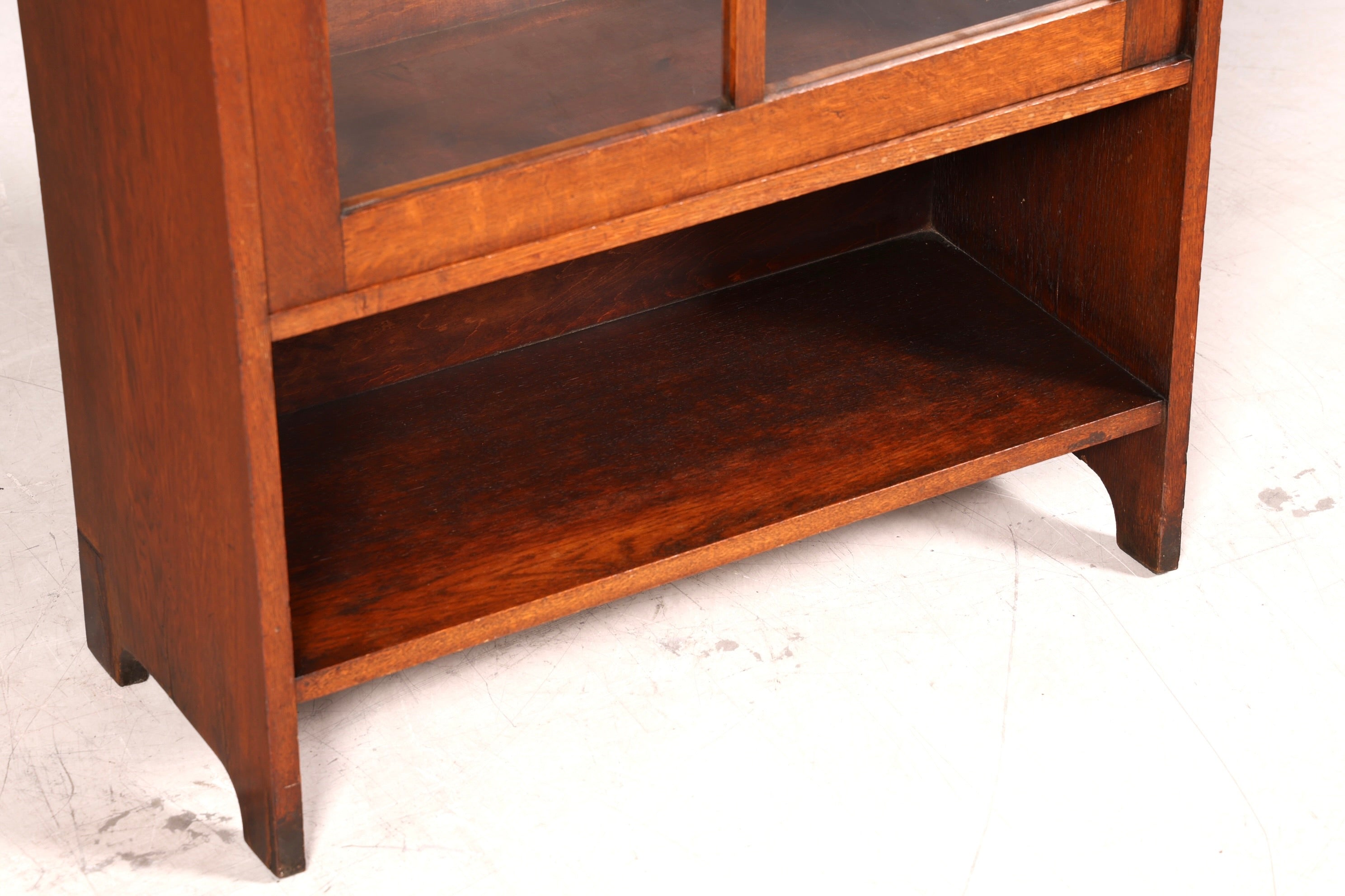 Stilvolle Jugendstil Vitrine Antike Holz Bücherschrank Eiche Antik Schrank Geschirrschrank