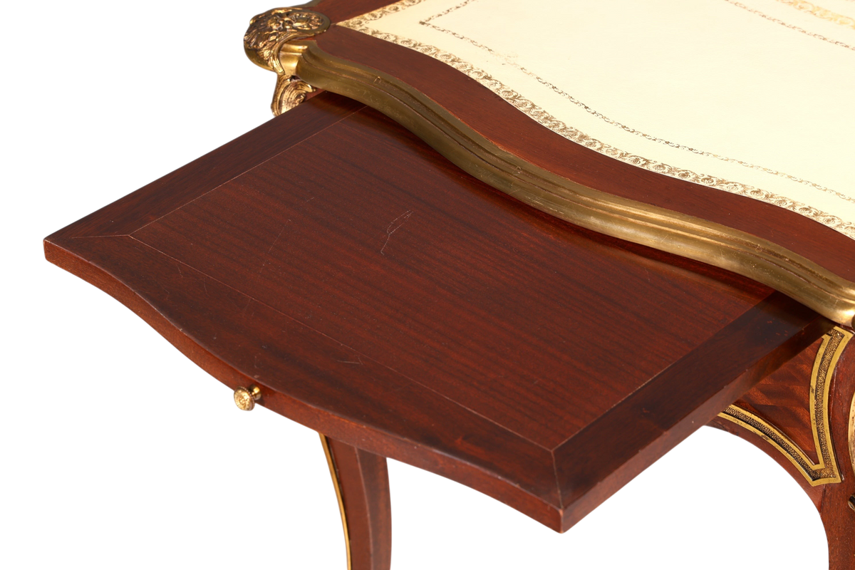 G078 Finish - Louis XV Barock Schreibtisch usw. Messing Zarge, Preis muss ich noch recherchieren