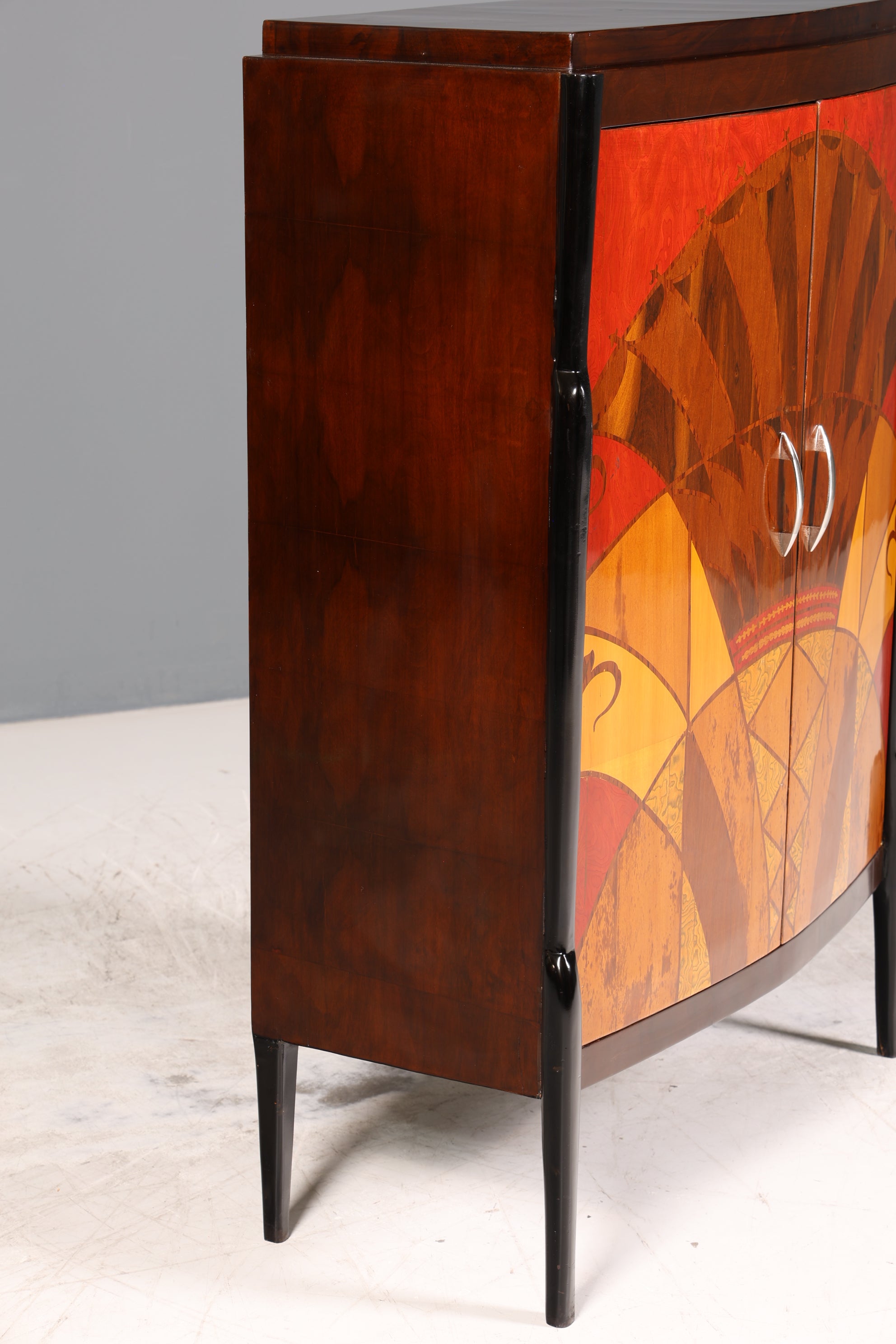 Art Deco Stil Highboard Schrank Kommode Vertiko Cabinet Sun