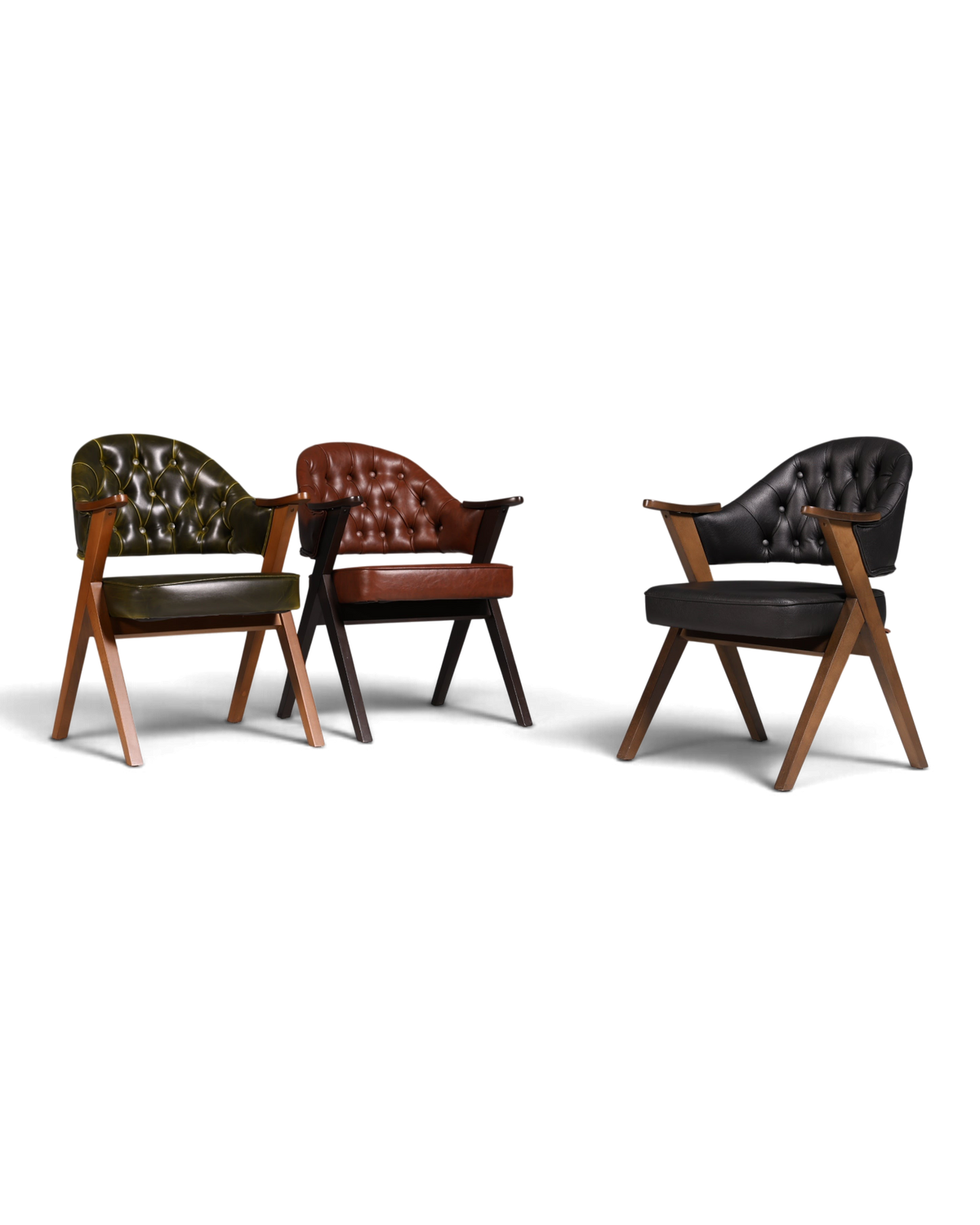Luxuriöser "Manchester Black" Stuhl Chesterfield Stil Bürostuhl Esszimmerstuhl Lounge Stuhl