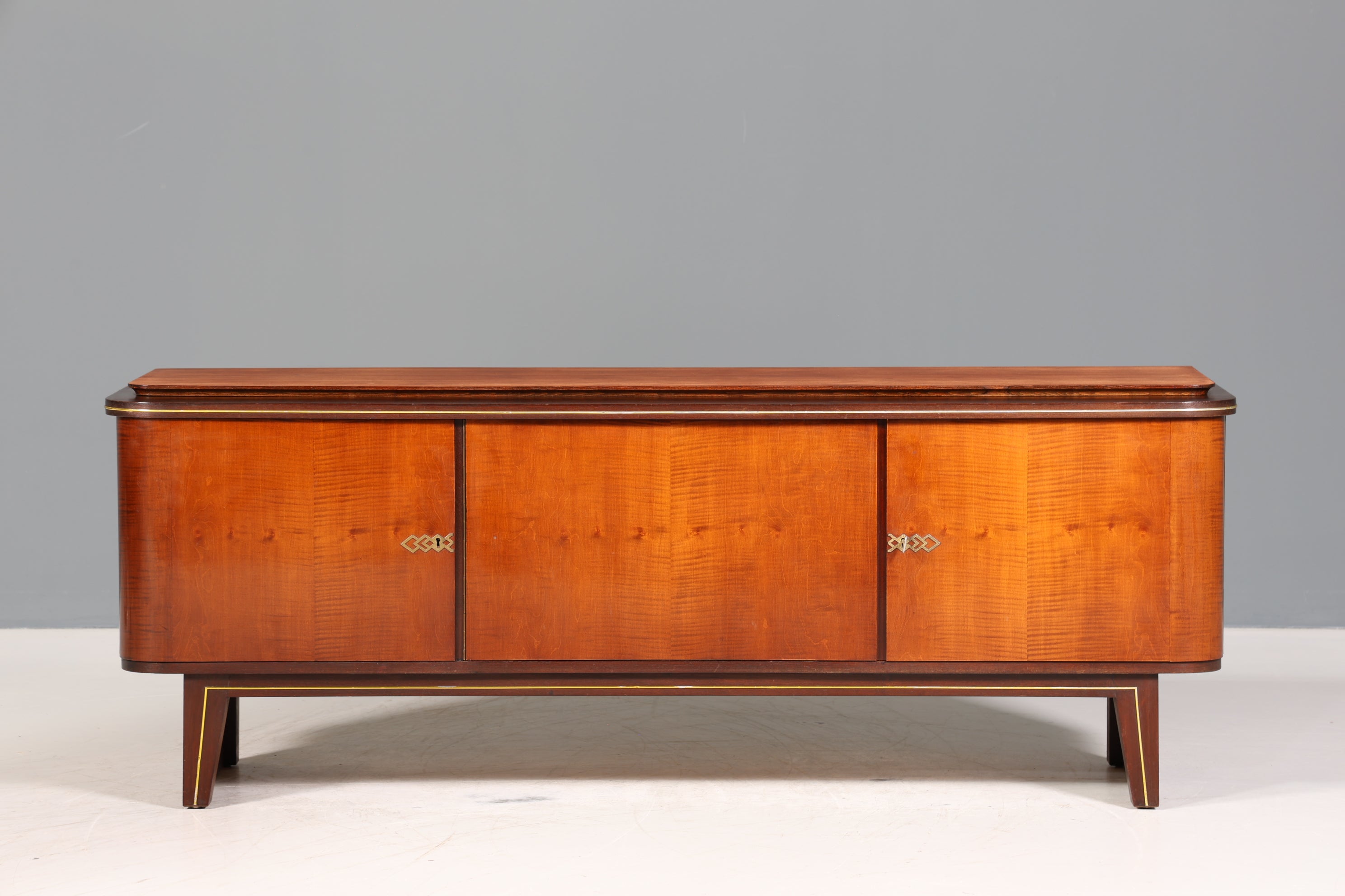 Schlichtes Mid Century Sideboard Vintage TV Kommode 60s Retro Schrank