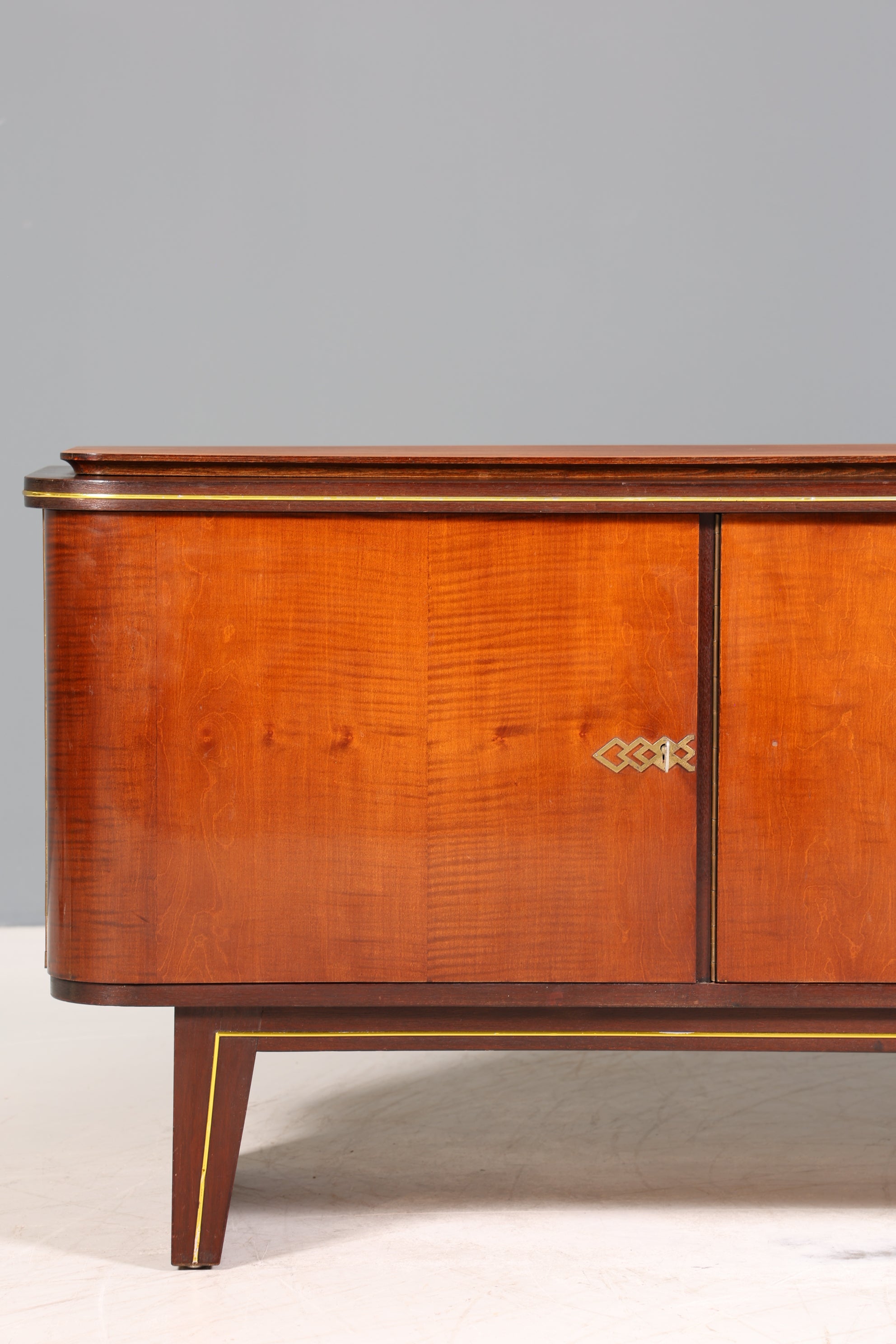Schlichtes Mid Century Sideboard Vintage TV Kommode 60s Retro Schrank