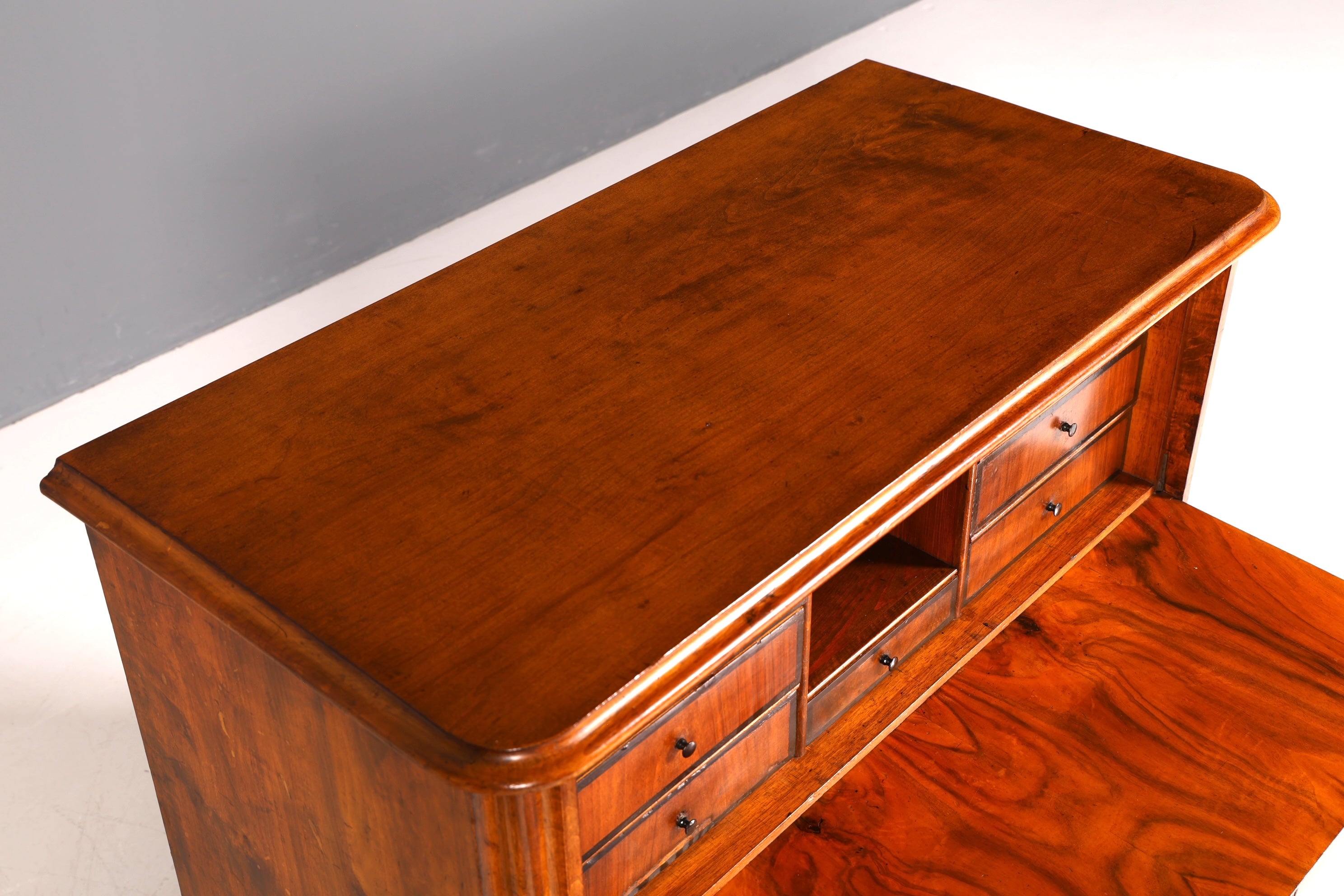 G107 Finish cm Wunderschöner Gründerzeit Sekretär Vertiko Highboard Louis Philippe Kommode um 1880