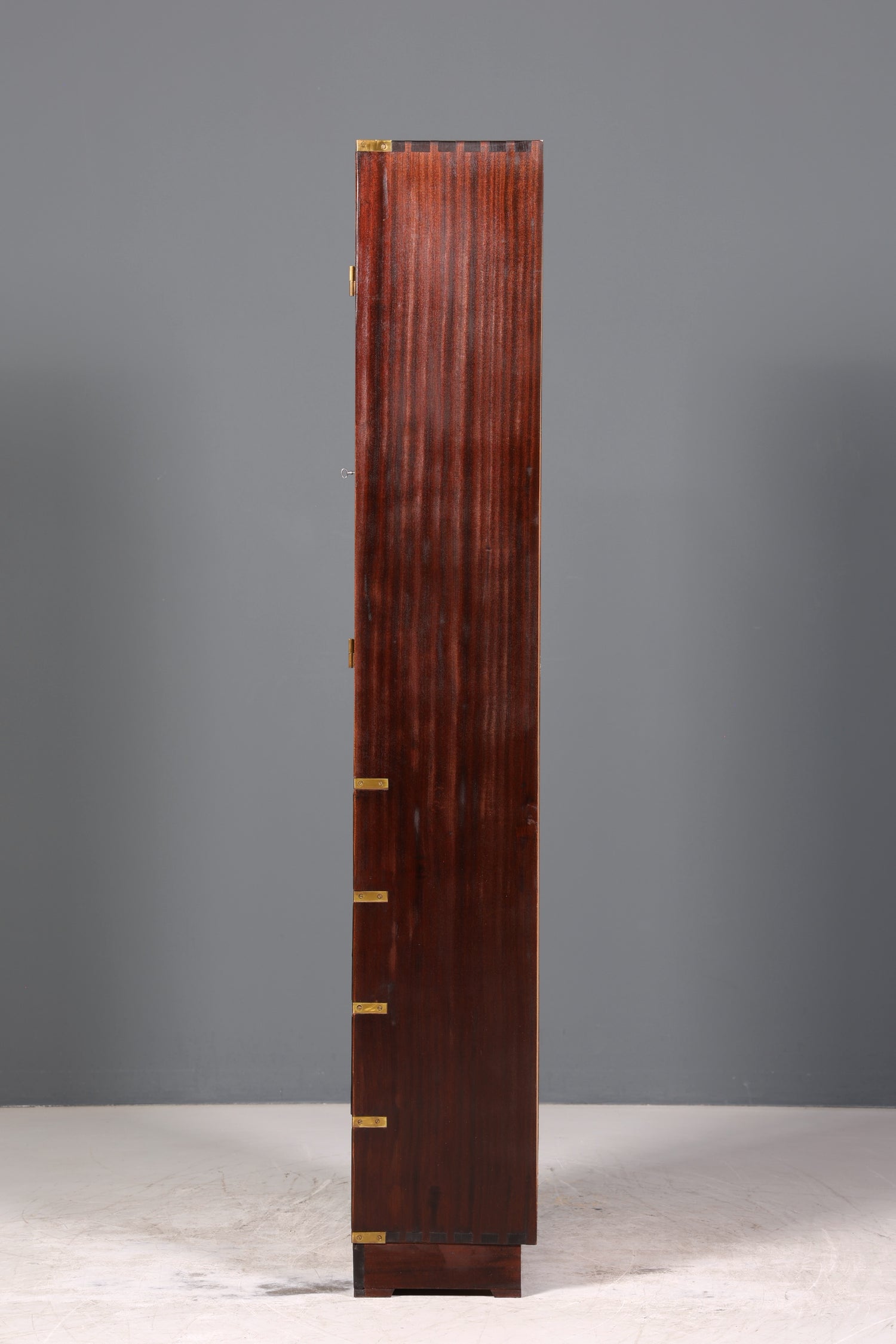 Wunderschöne Englische Vitrine Maritime Bibliothek Schrank echt Holz Geschirrschrank Regal 1 von 3