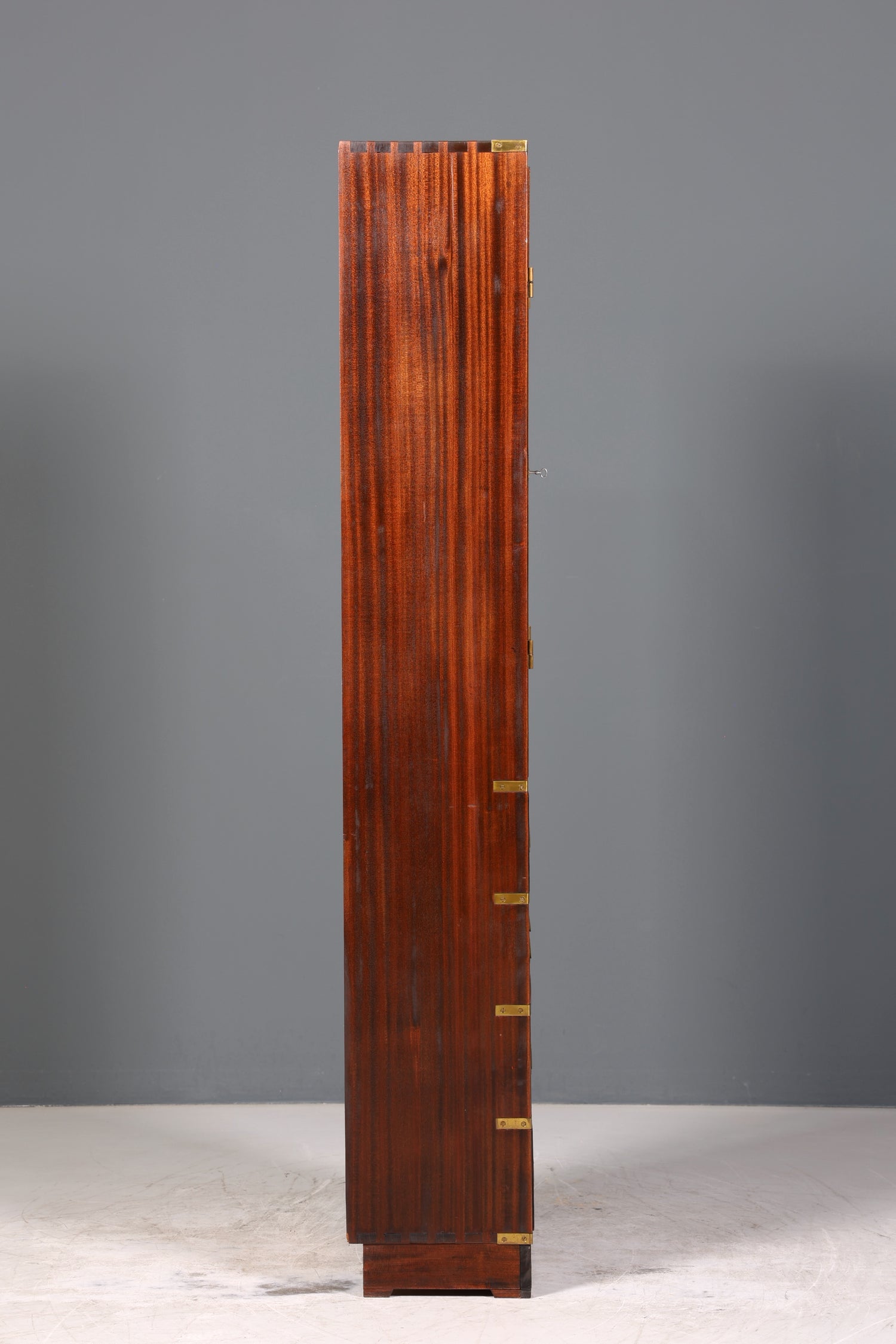 Wunderschöne Englische Vitrine Maritime Bibliothek Schrank echt Holz Geschirrschrank Regal 1 von 3