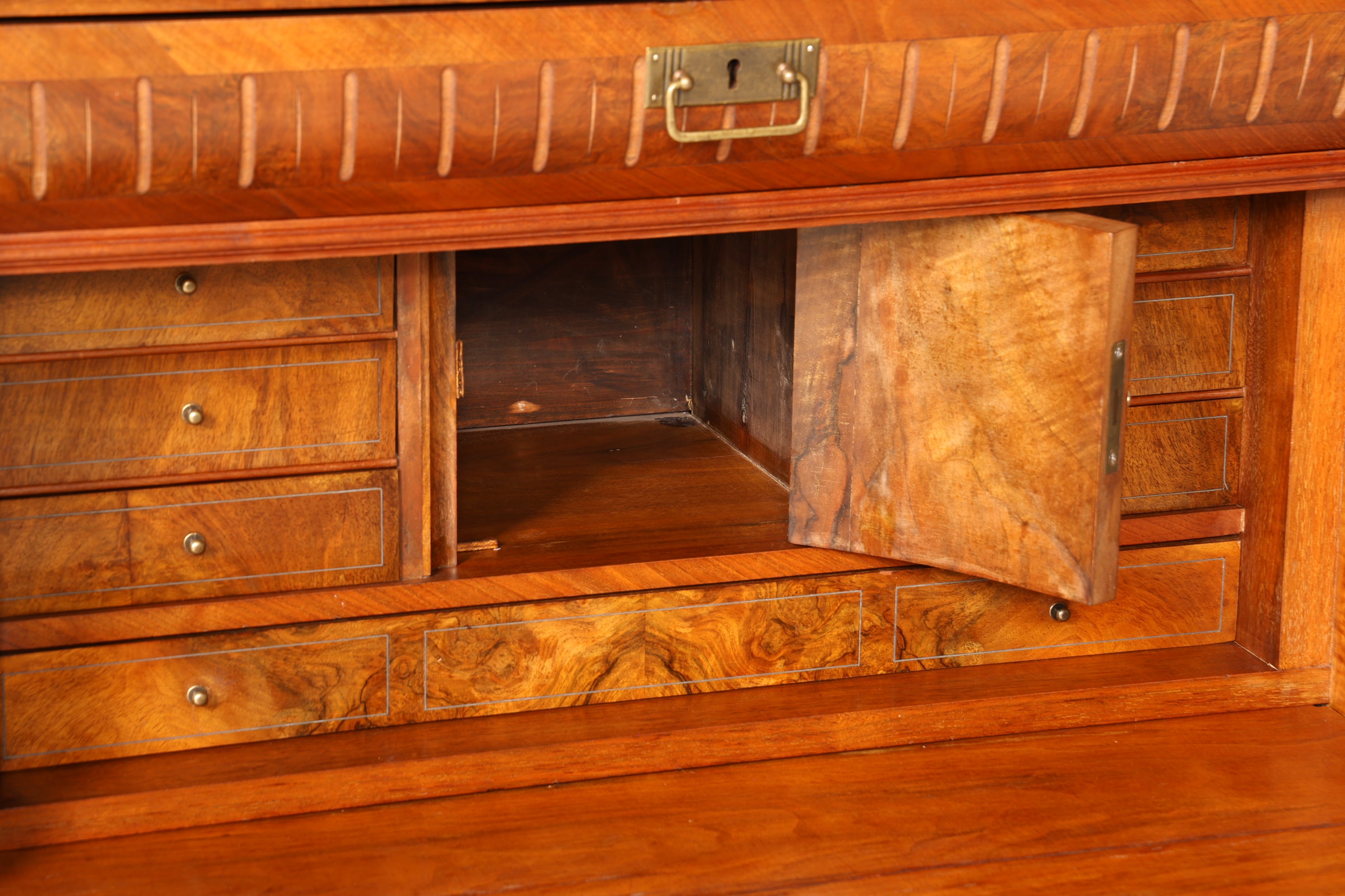 Edler Gründerzeit Sekretär Vertiko Highboard Jugendstil Kommode Schrank um 1880