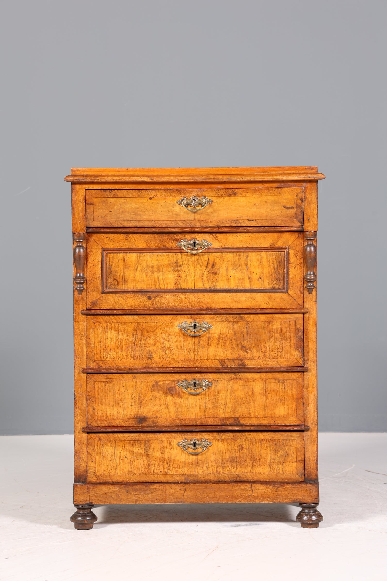 Traumhaftes Gründerzeit Vertiko Jugendstil Schrank Antik Highboard Kommode Schubladenkommode