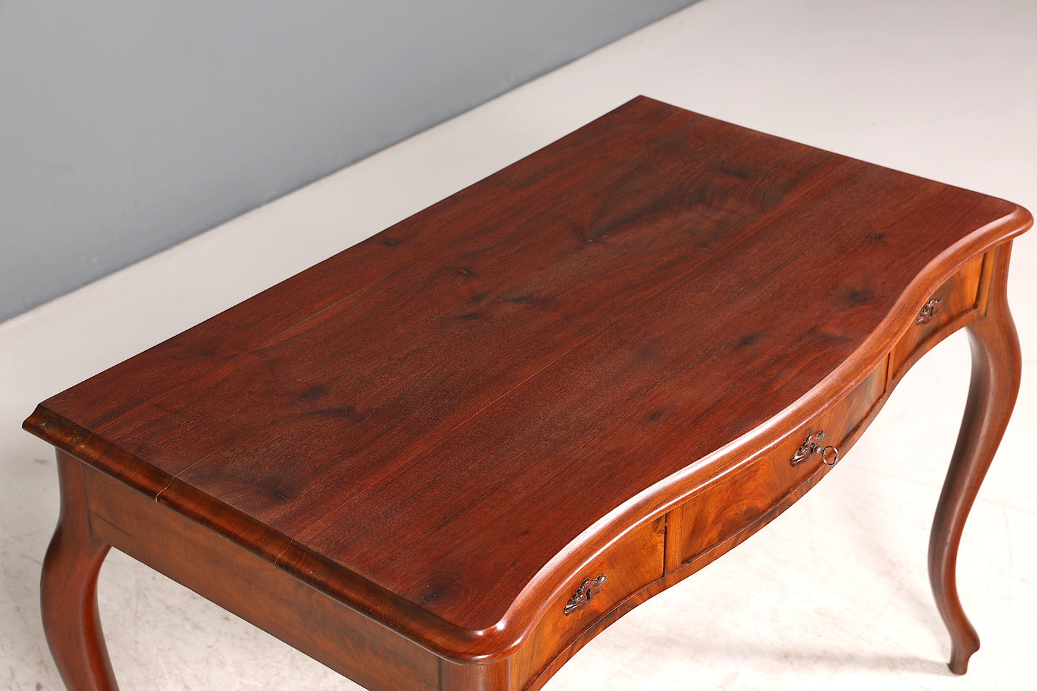 Wunderschöner Louis Philippe Schreibtisch Antik massiv Holz Chippendale Office Desk