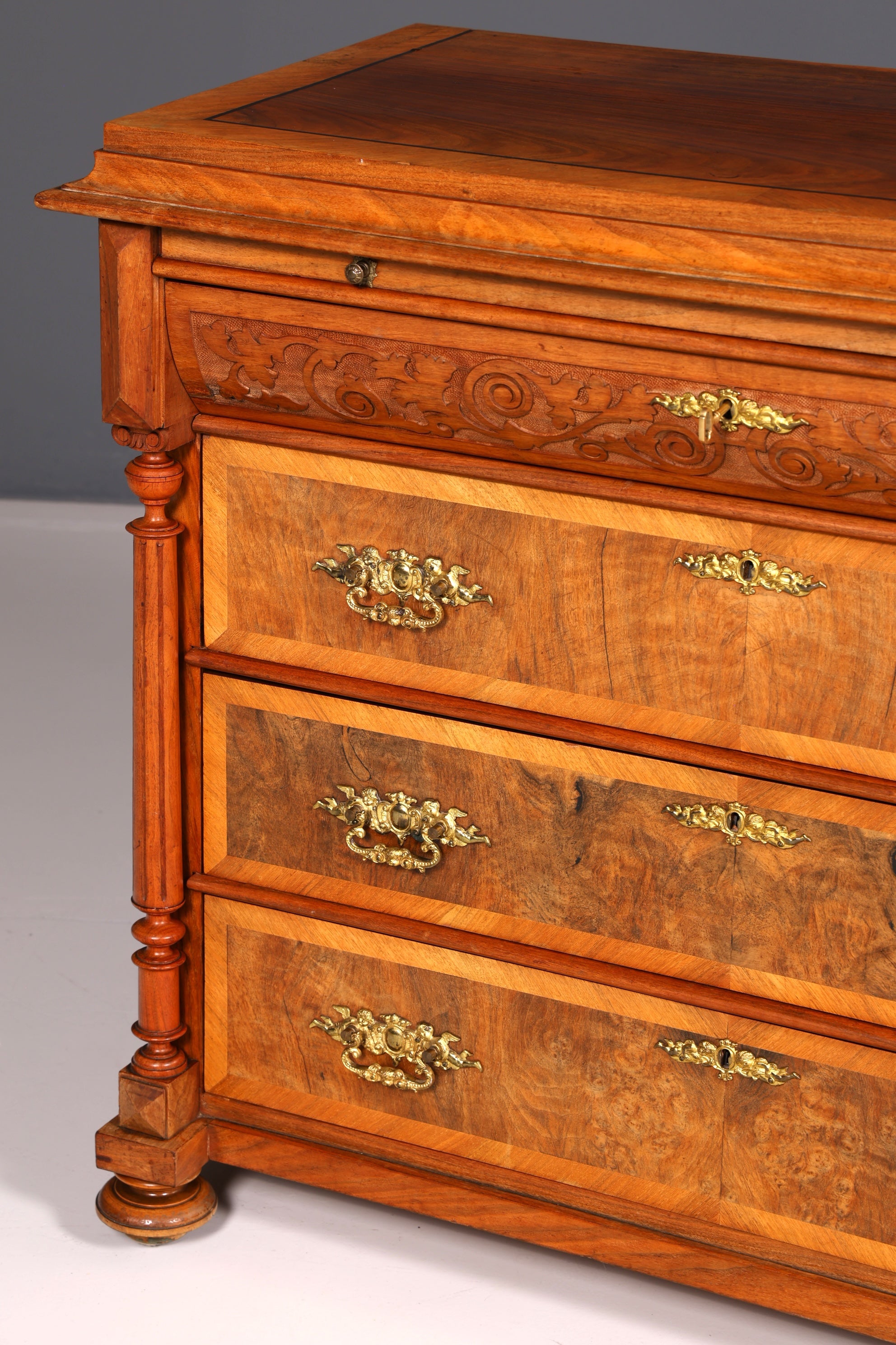 Wunderschöne Gründerzeit Kommode Jugendstil Antik Sideboard Schubladenkommode Wäschekommode Massivholz