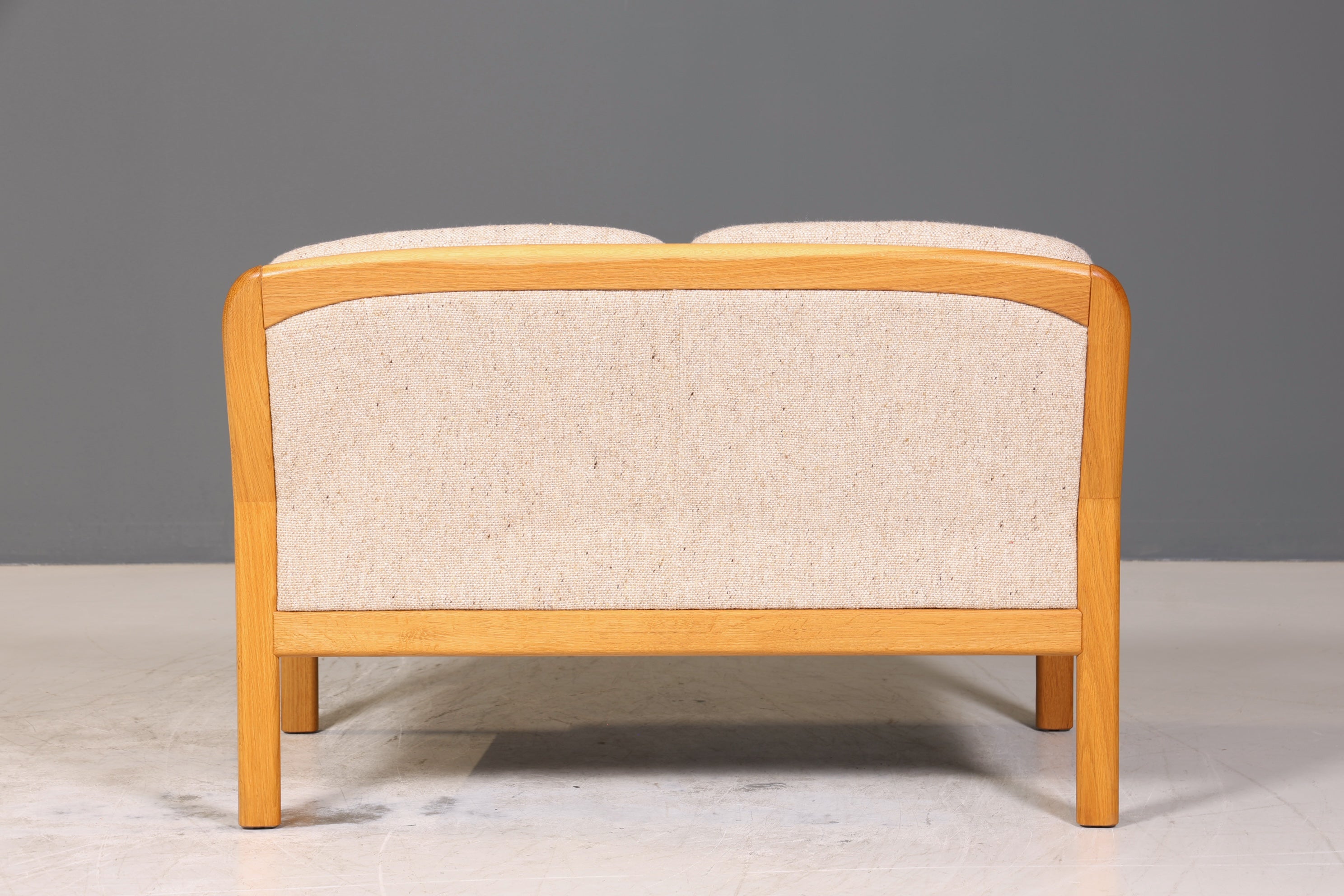 Wunderschönes Original Dyrlund Sofa Mid Century Couch echt Holz 2- Sitzer Canapé