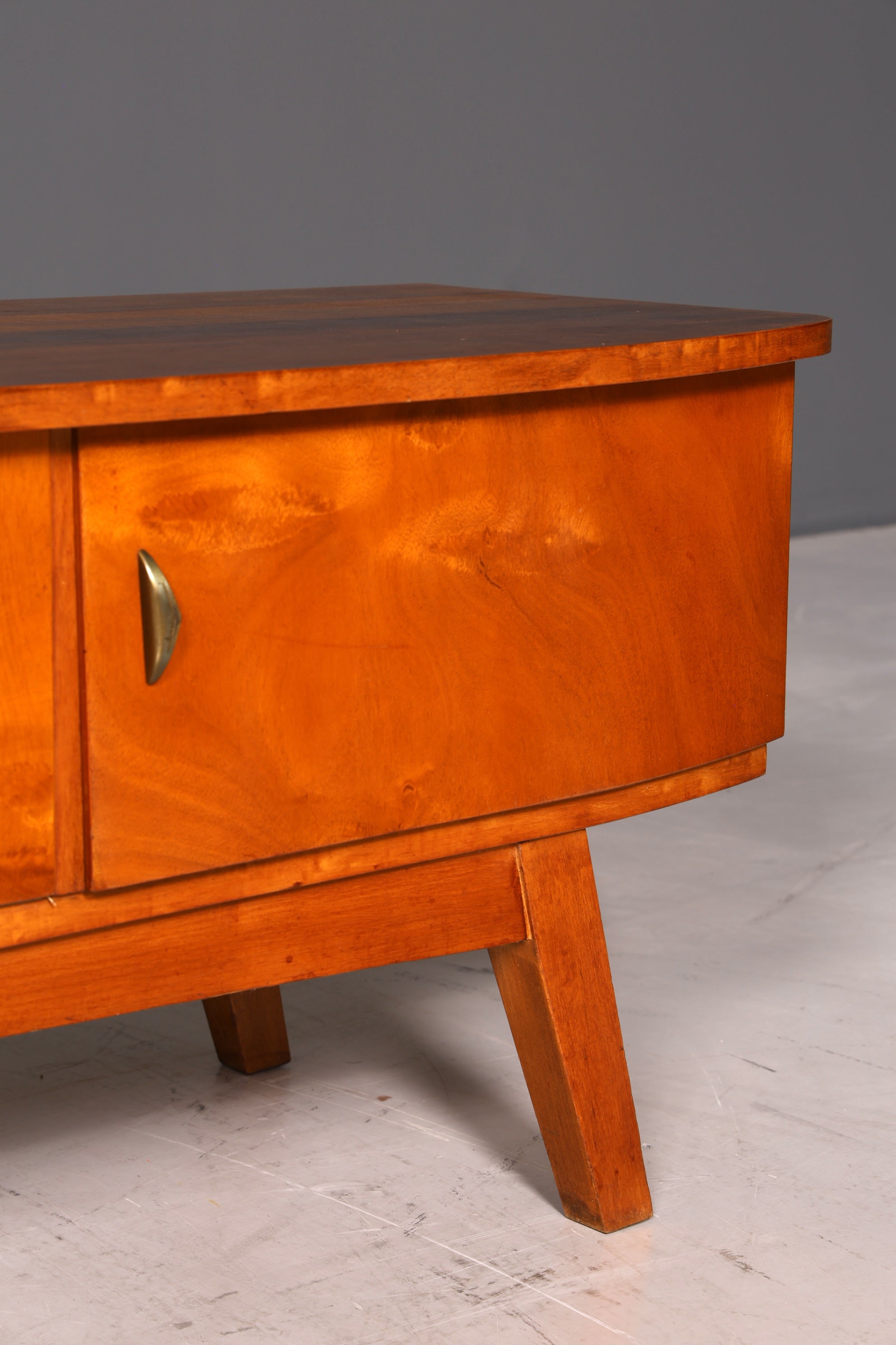 G134 Finish Mid Century Sideboard Vintage TV Kommode 60s Schrank Longboard Retro Lowboard