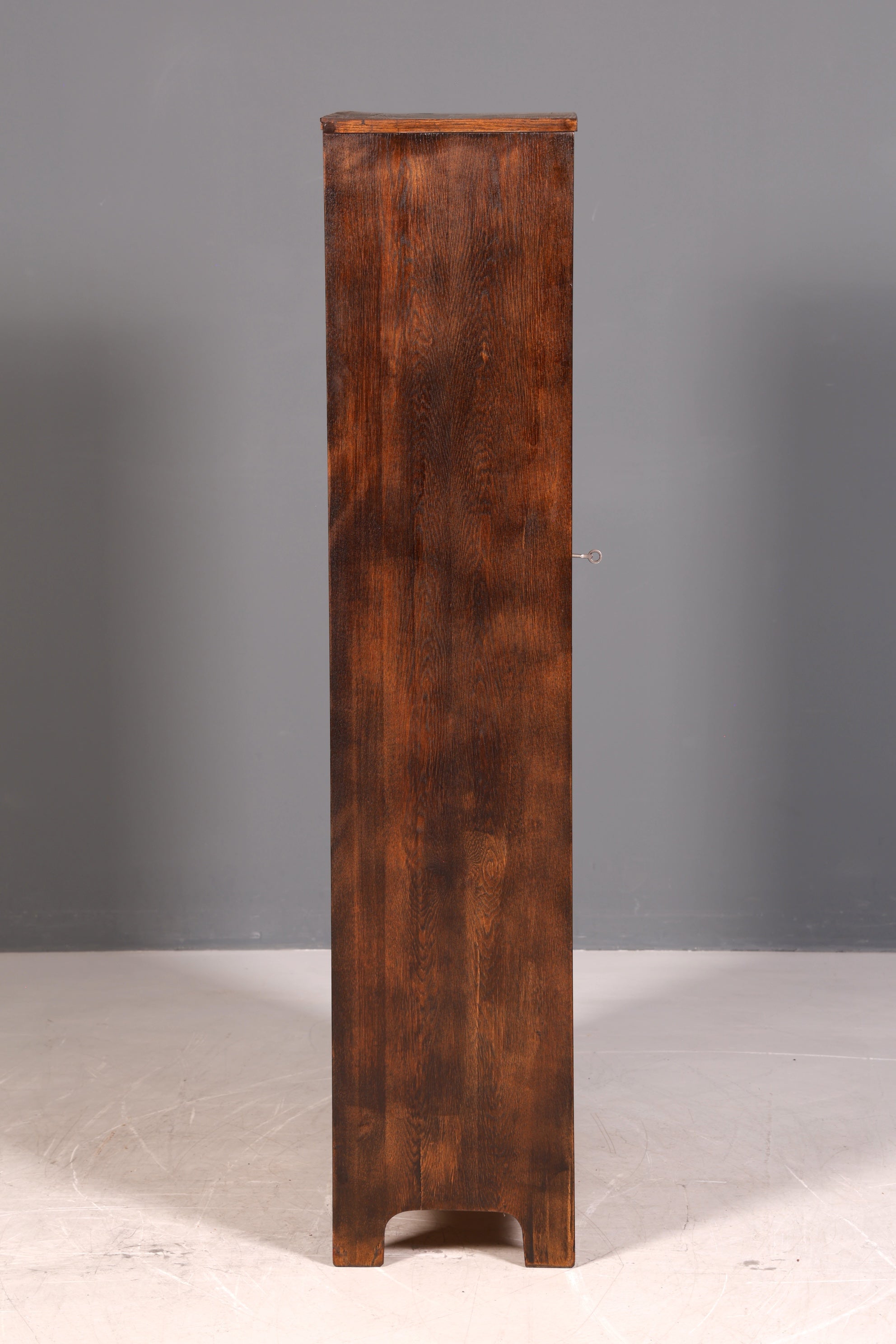 G800 Finish Traumhafte Jugendstil Vitrine Antike Holz Bücherschrank Eiche Antik Schrank Geschirrschrank (Kopie)