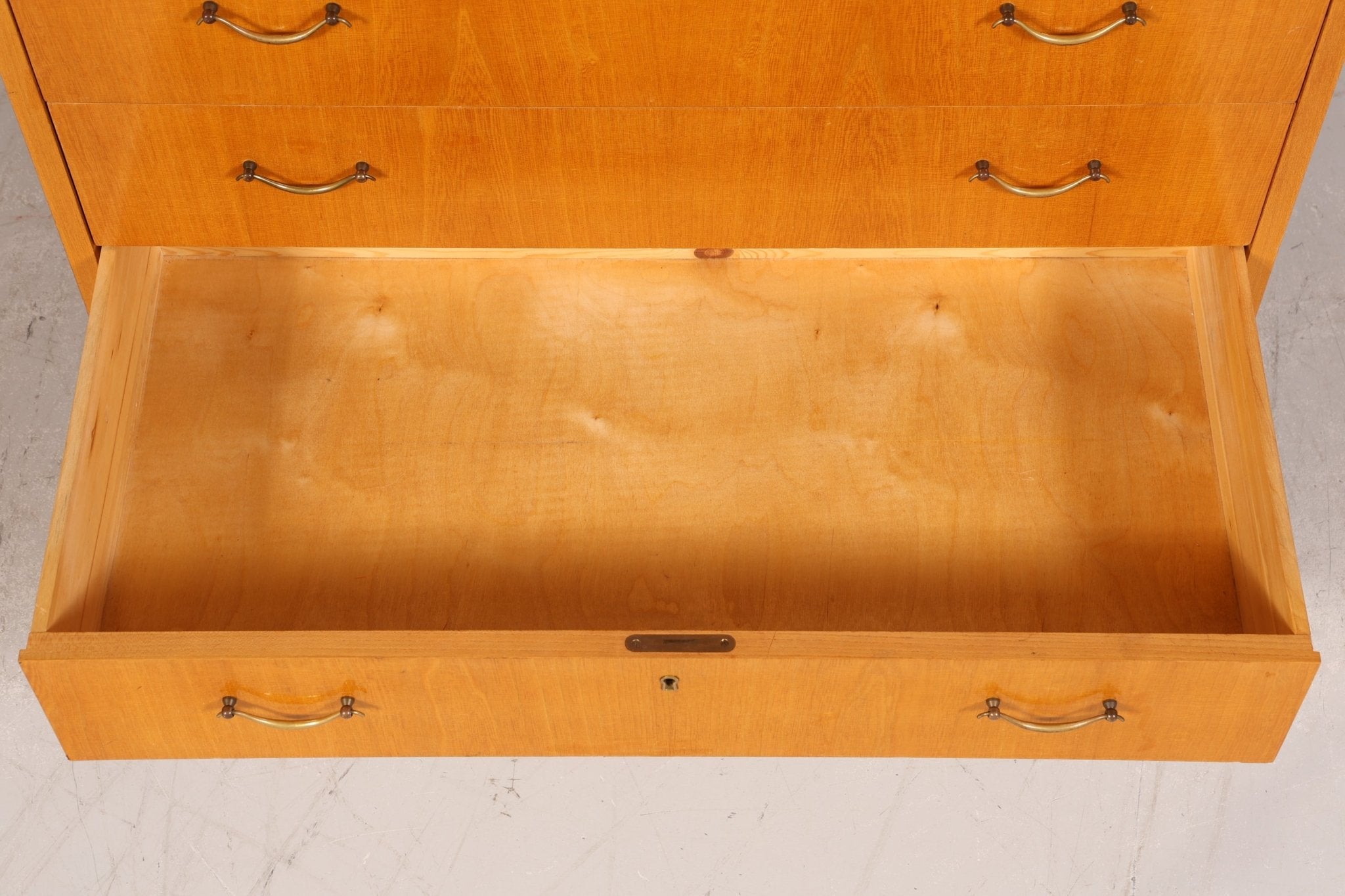 Stilvoller Mid Century Rollladen Sekretär Danish Design echt Holz Rollladen Kommode