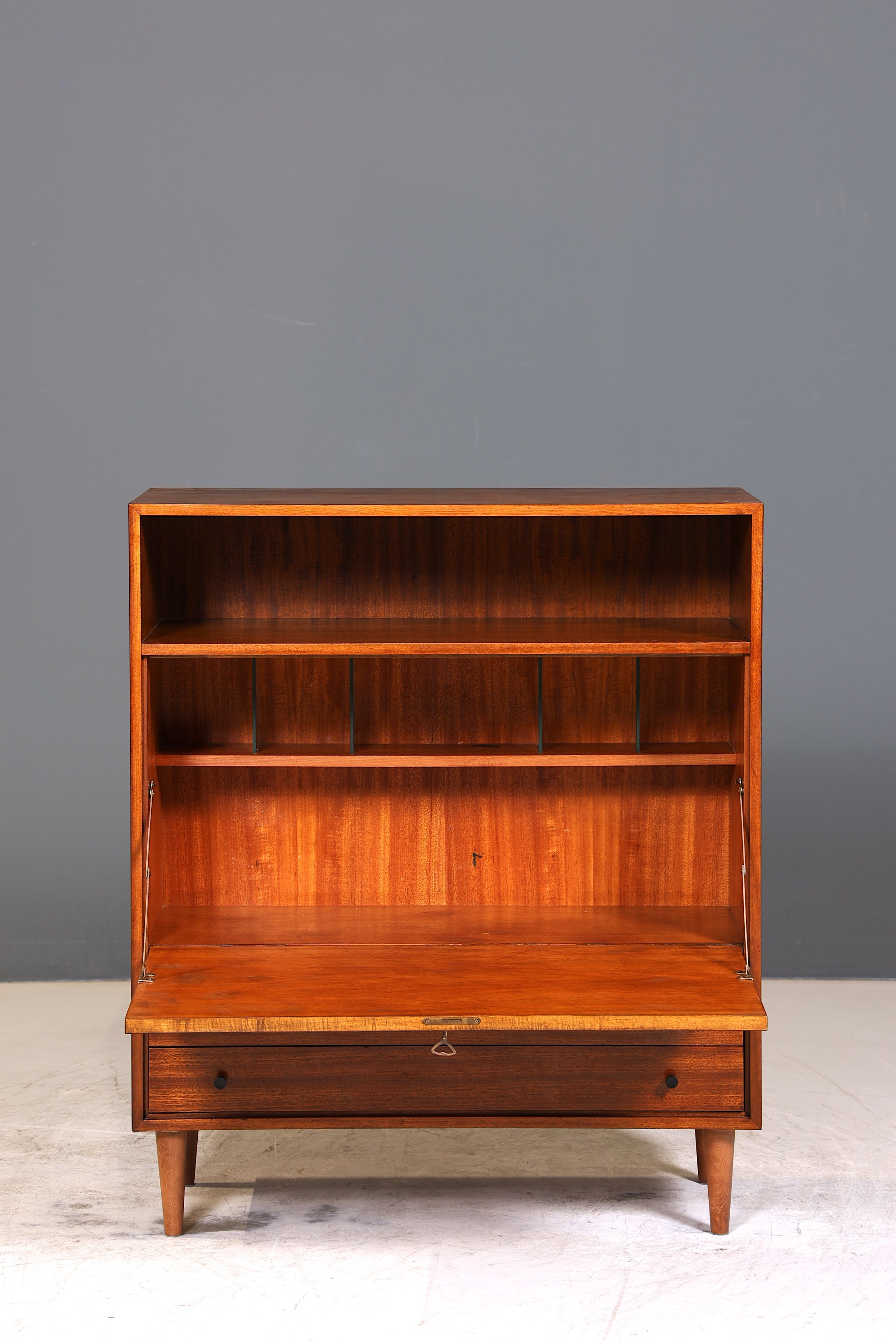 Traumhafter Mid Century Schrank Retro Barschrank Bücherregal Vintage Regal 60er Jahre