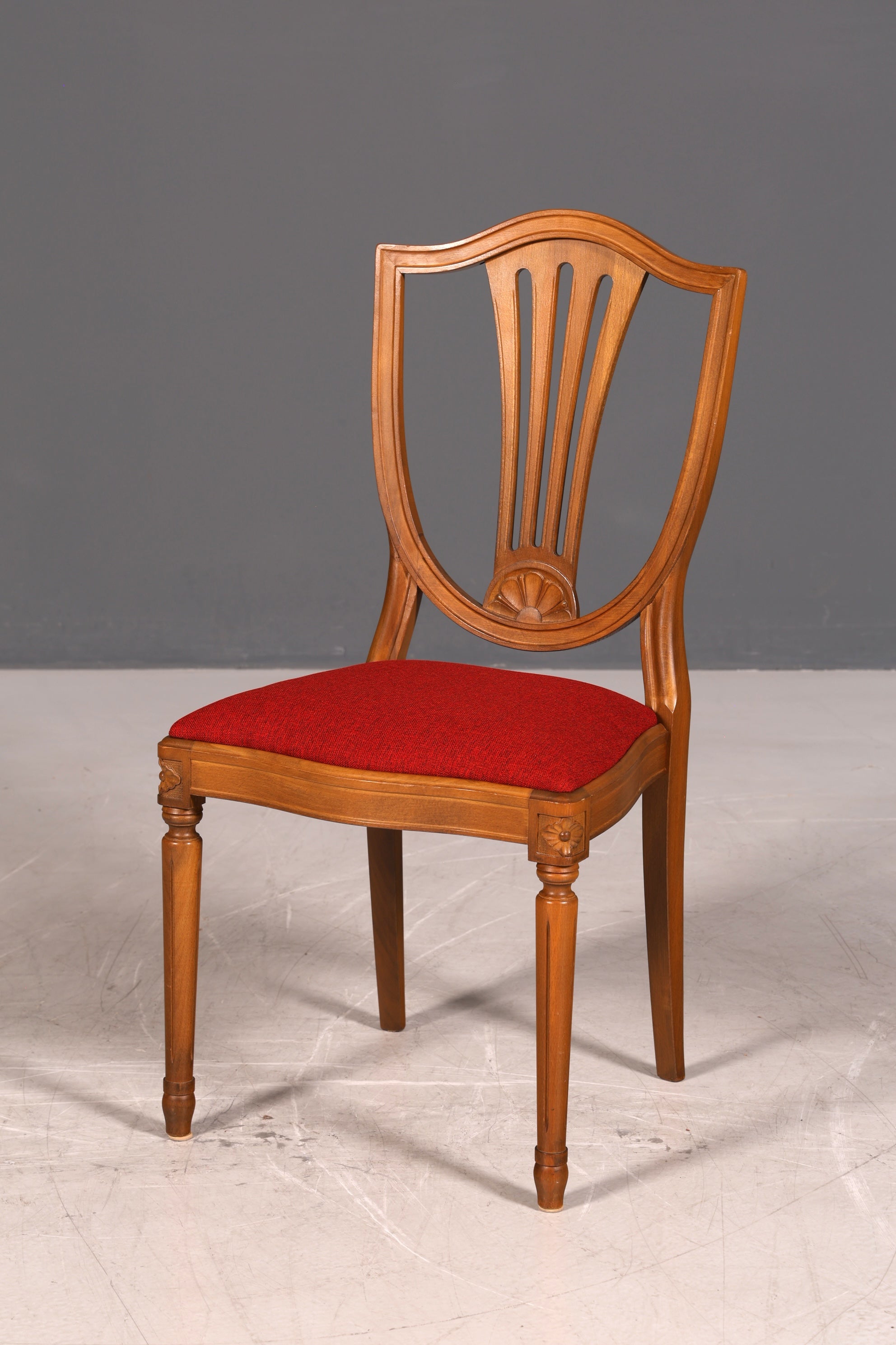 Wunderschöne 4er Set Englische Stühle Regency 60er Jahre Dining Chairs Antik Polsterstühle