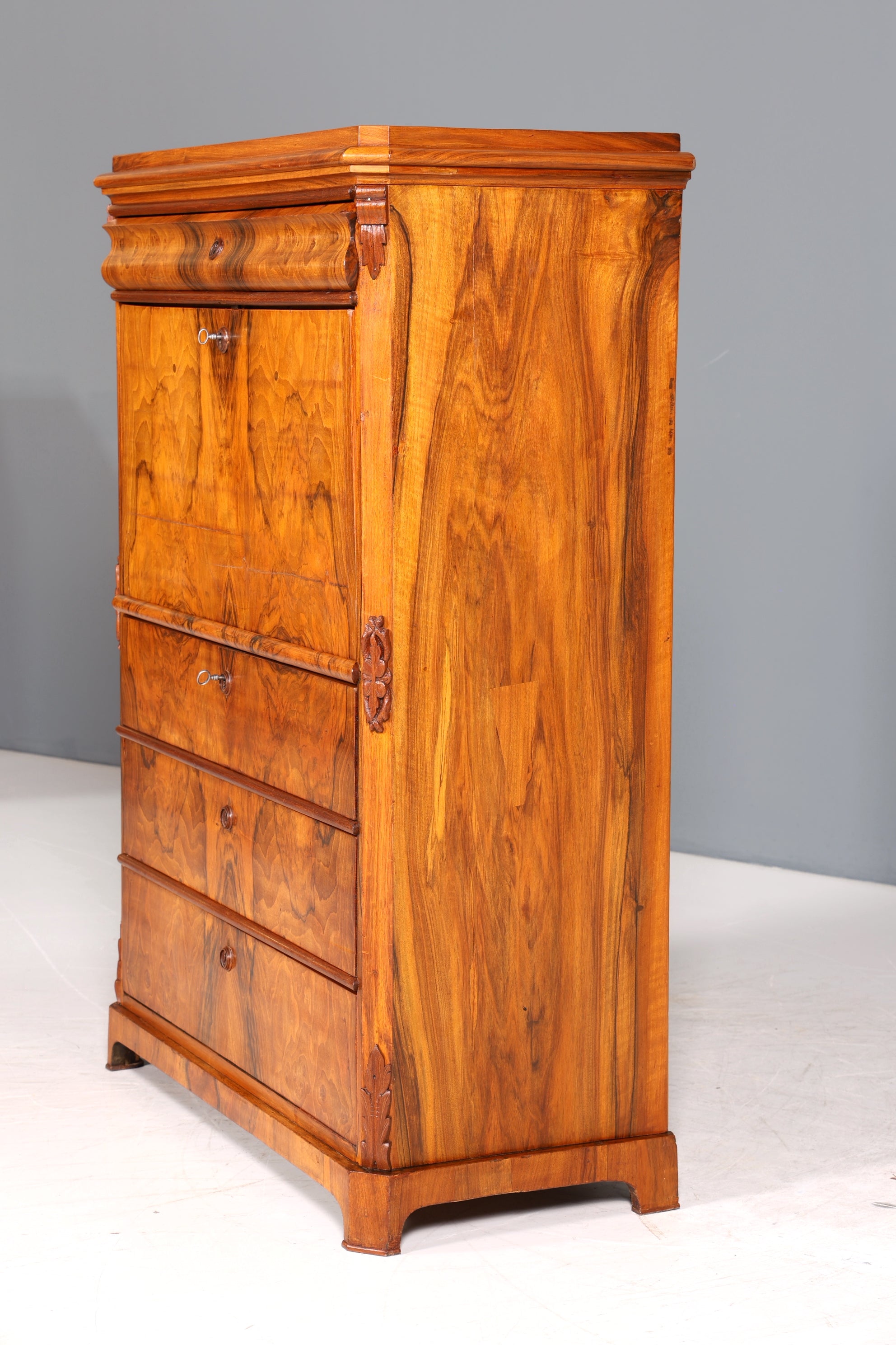 Traumhafter Louis Philippe Sekretär um 1880 Gründerzeit Antik Schrank Chiffoniere