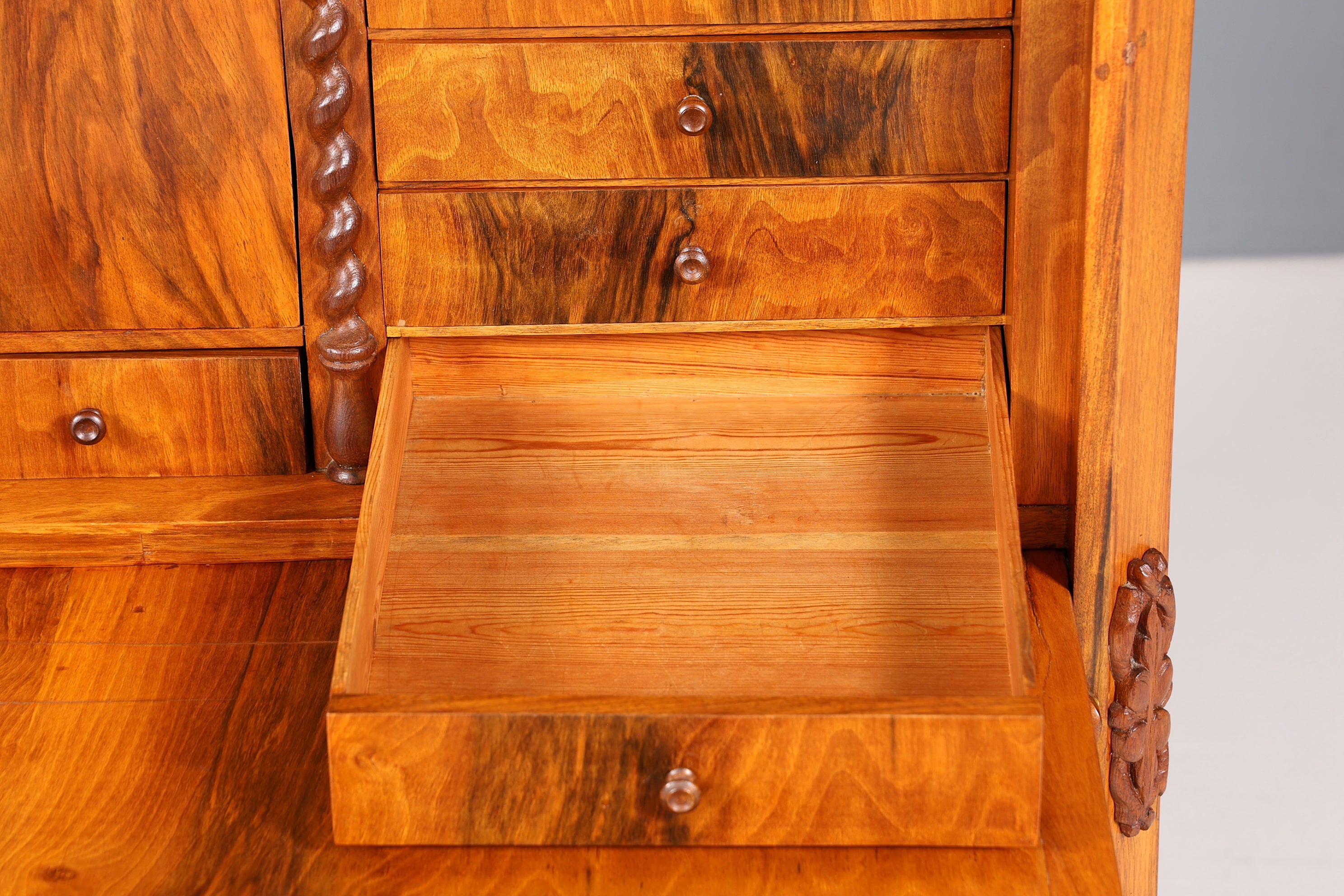 Traumhafter Louis Philippe Sekretär um 1880 Gründerzeit Antik Schrank Chiffoniere