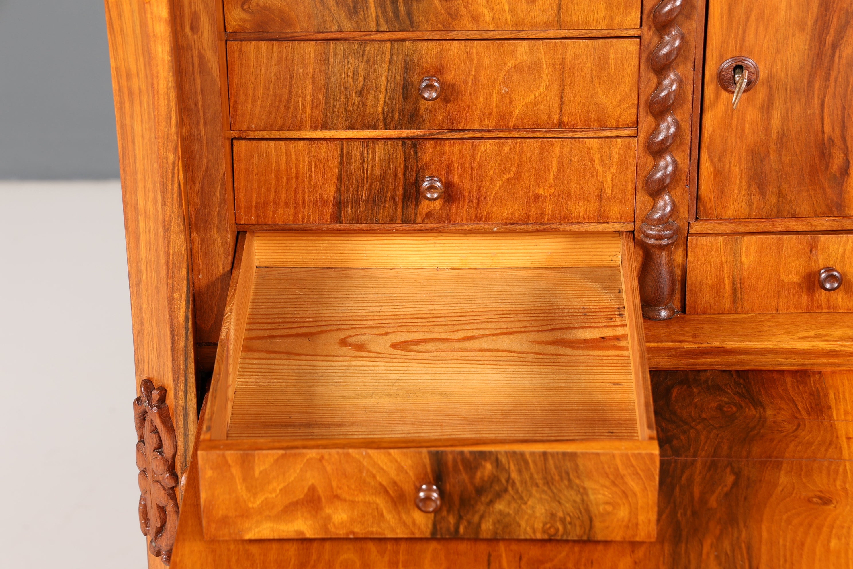 Traumhafter Louis Philippe Sekretär um 1880 Gründerzeit Antik Schrank Chiffoniere