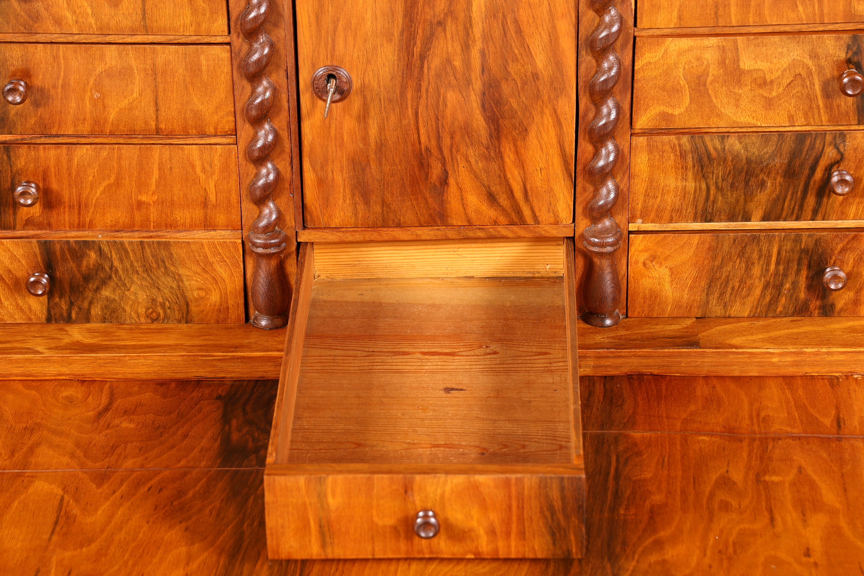 Traumhafter Louis Philippe Sekretär um 1880 Gründerzeit Antik Schrank Chiffoniere