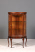 Filigrane Jugendstil Vitrine echt Holz Schrank Chippendale Antik Regal Glasvitrine