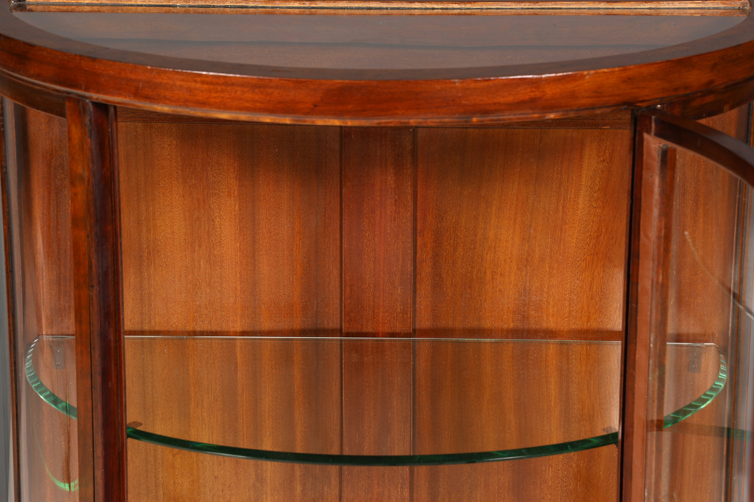 Filigrane Jugendstil Vitrine echt Holz Schrank Chippendale Antik Regal Glasvitrine