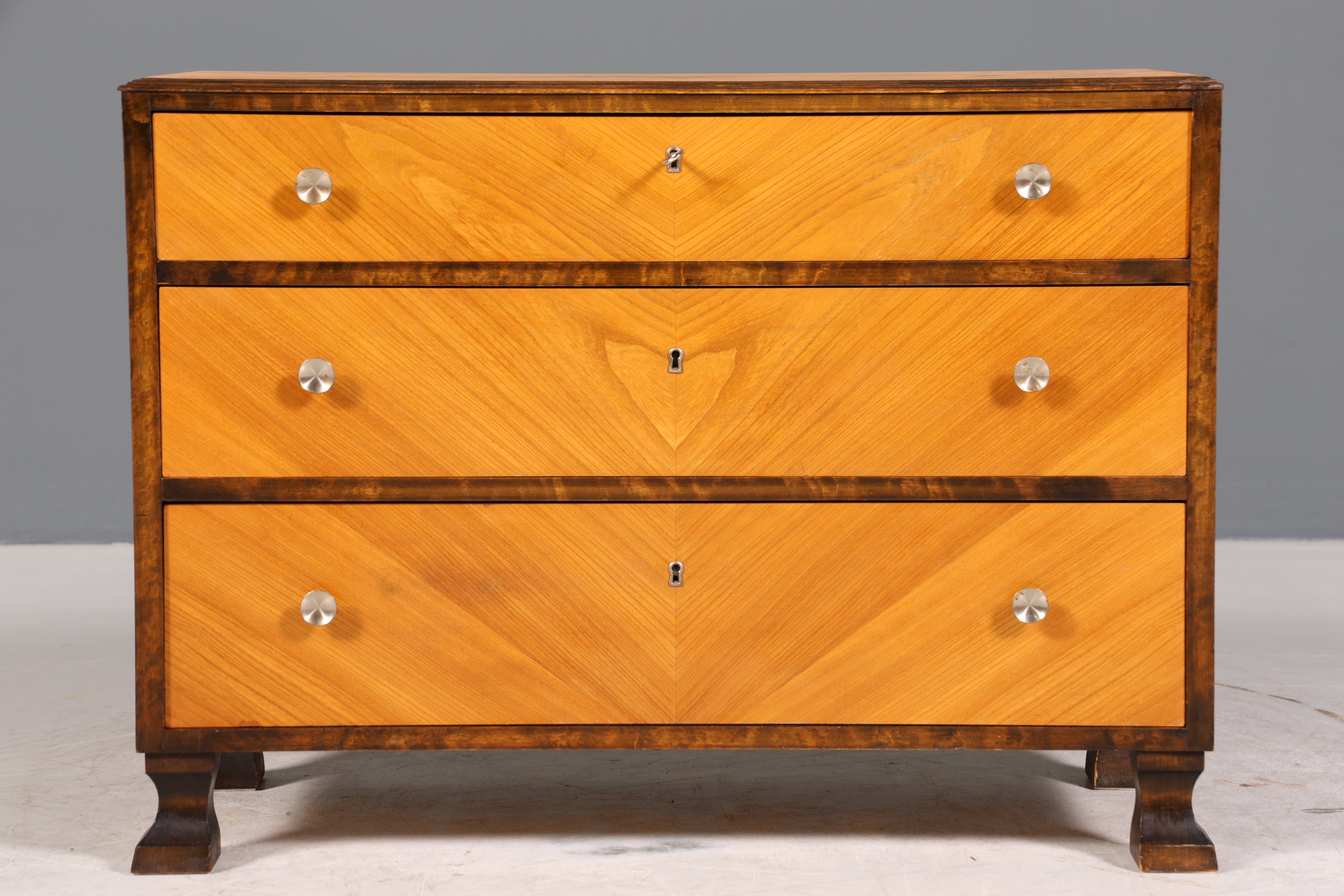 Wunderschöne Kommode im Art Deco Stil um 1930 Büro Schubladenkommode Sideboard