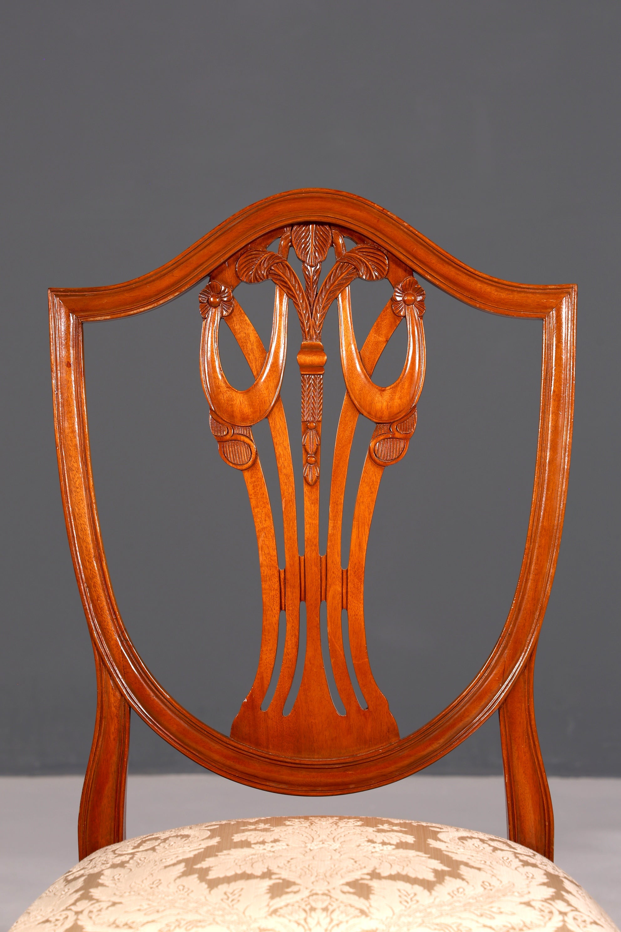 4x Wunderschöne Englische Stühle Hepplewhite Stuhl Set Antik Sekretär Stühle Polsterstühle Küchenstühle