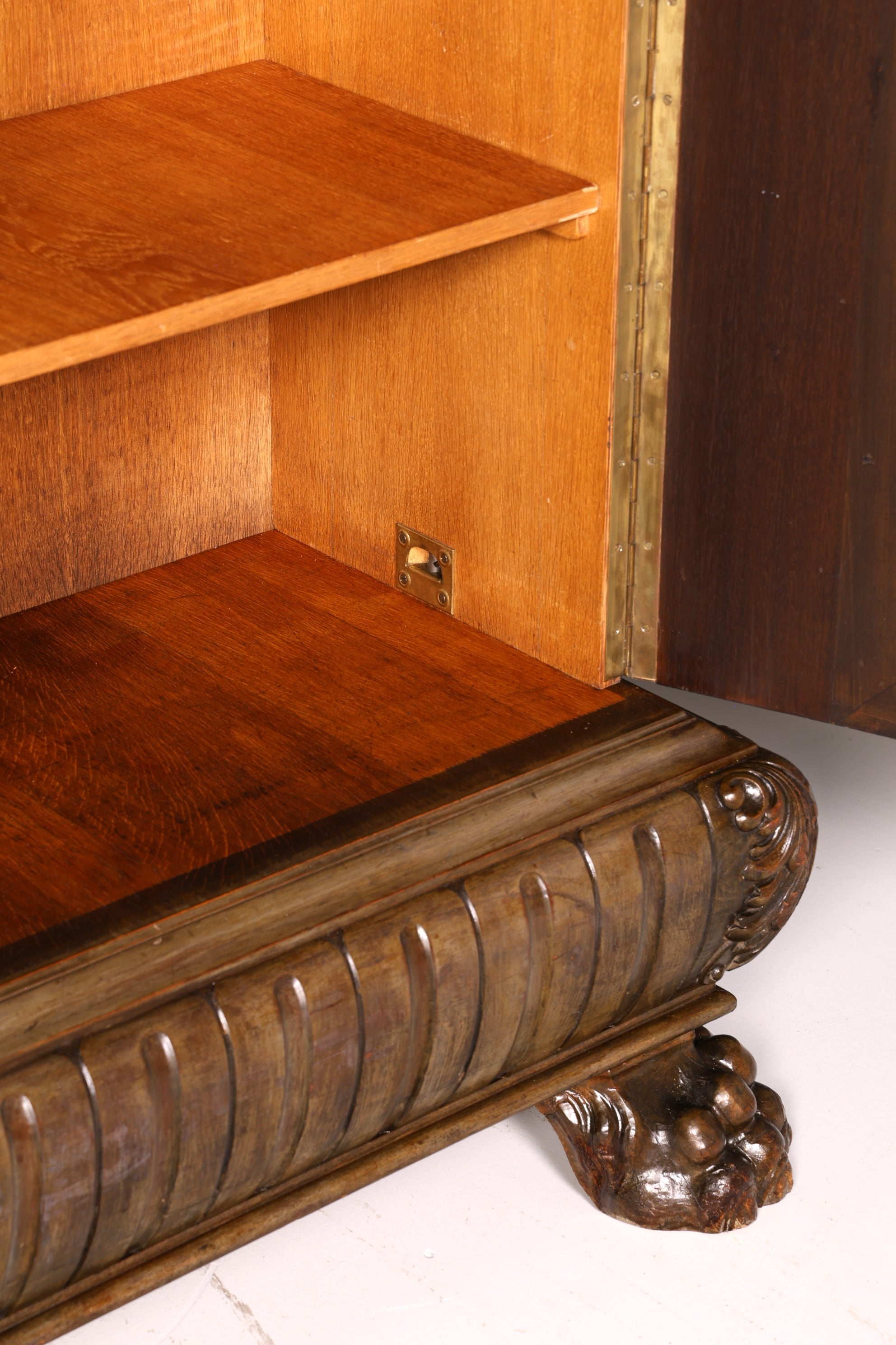 Beeindruckender Neorenaissance Bücherschrank Gründerzeit Vitrine Herrenzimmer Buffet Schrank Antik Massivholz