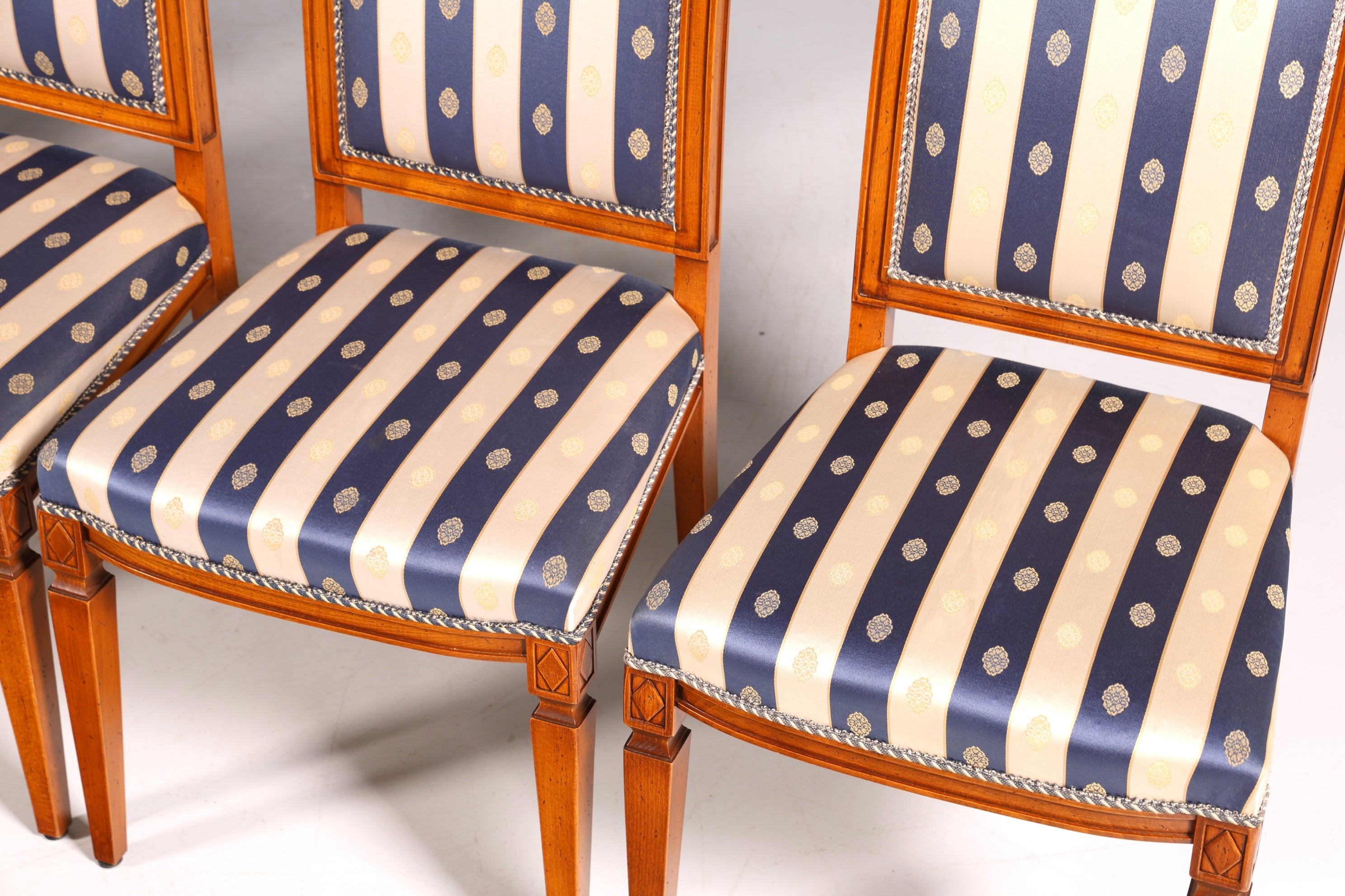 6x Traumhafte Selva Stühle Esszimmer Stuhl Set Villa Borghese Küchenstühle Antik Stil Set