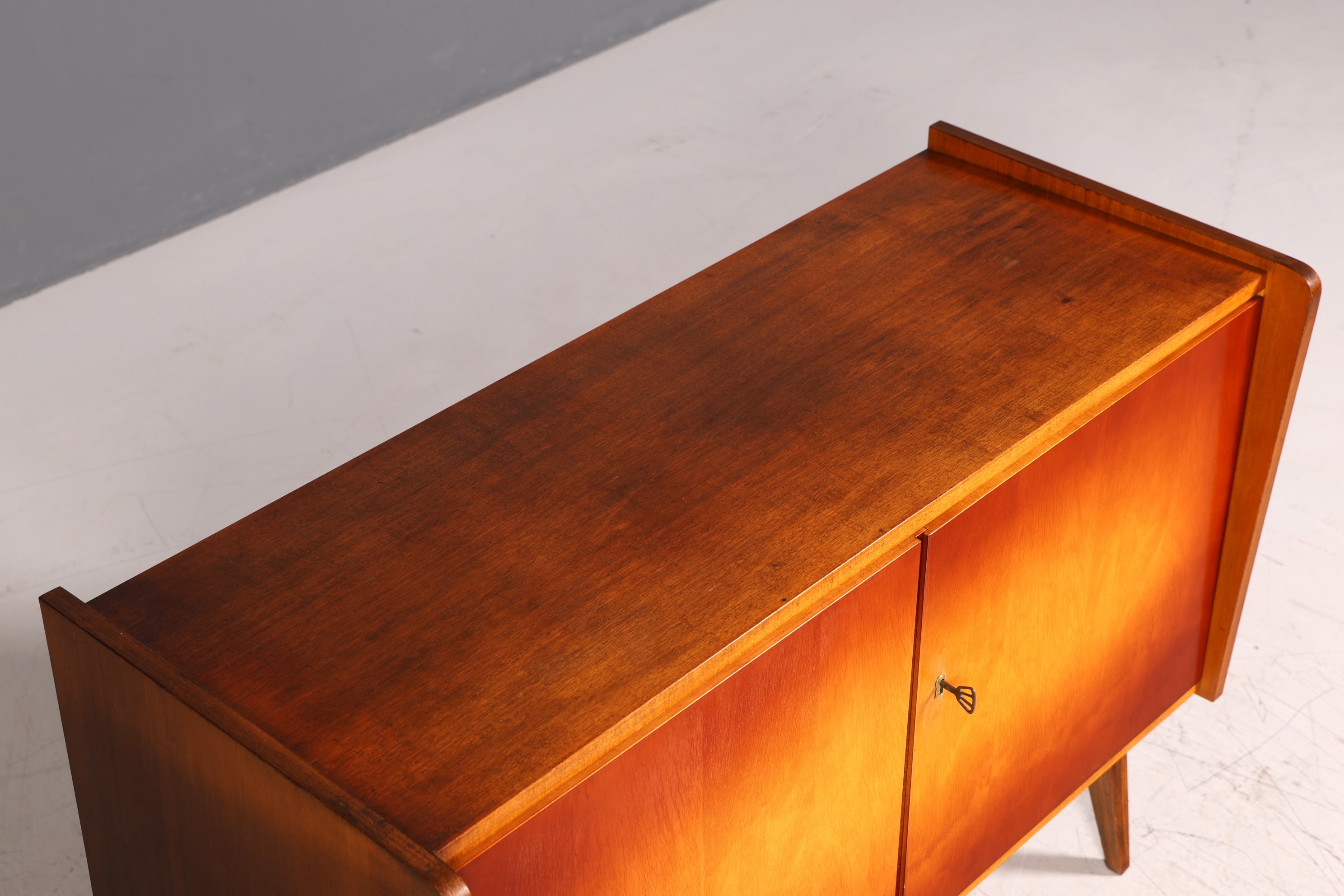 G147 Finish cm Wunderschöne Mid Century Kommode Vintage Schrank Retro Flur Kommode 60s Regal Sideboard