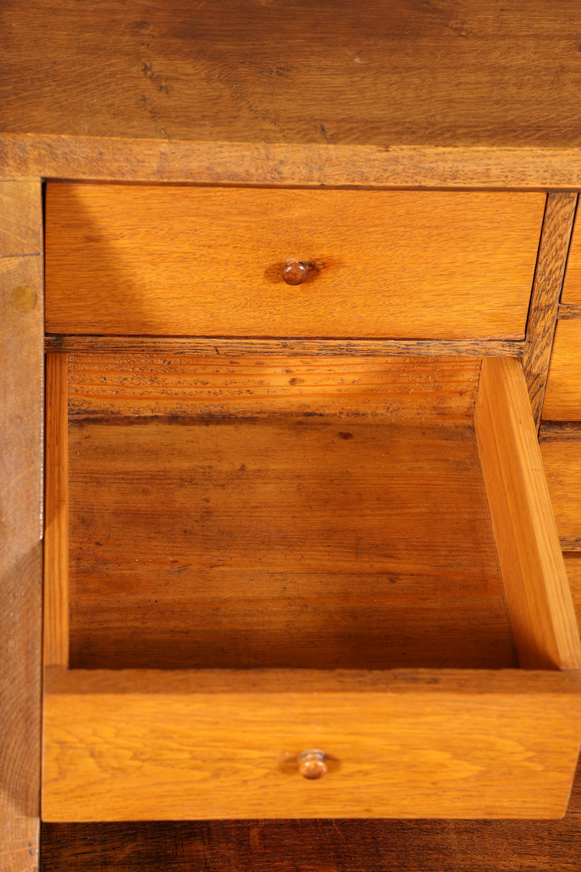 Traumhafter Barock Sekretär Büro Kommode Biedermeier um 1820 Eiche Schreibkommode Schreibtisch