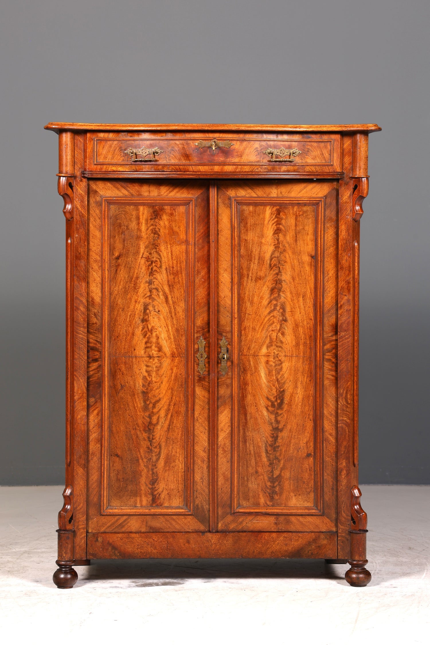 Wunderschöner Louis Philippe Schrank um 1880 Gründerzeit Vertiko Highboard Schrank