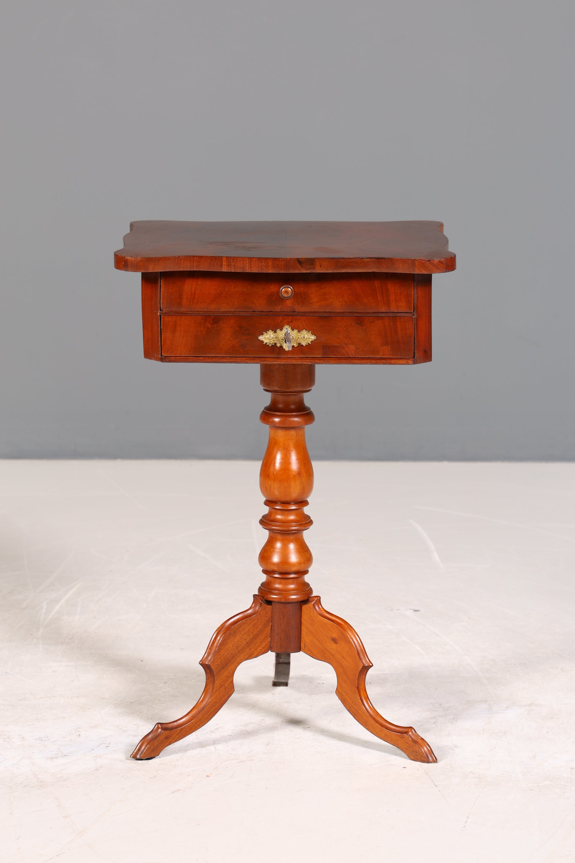 Wunderschöner Gründerzeit Beistelltisch Louis Philippe Nähtisch Antik Ablagetisch um 1880