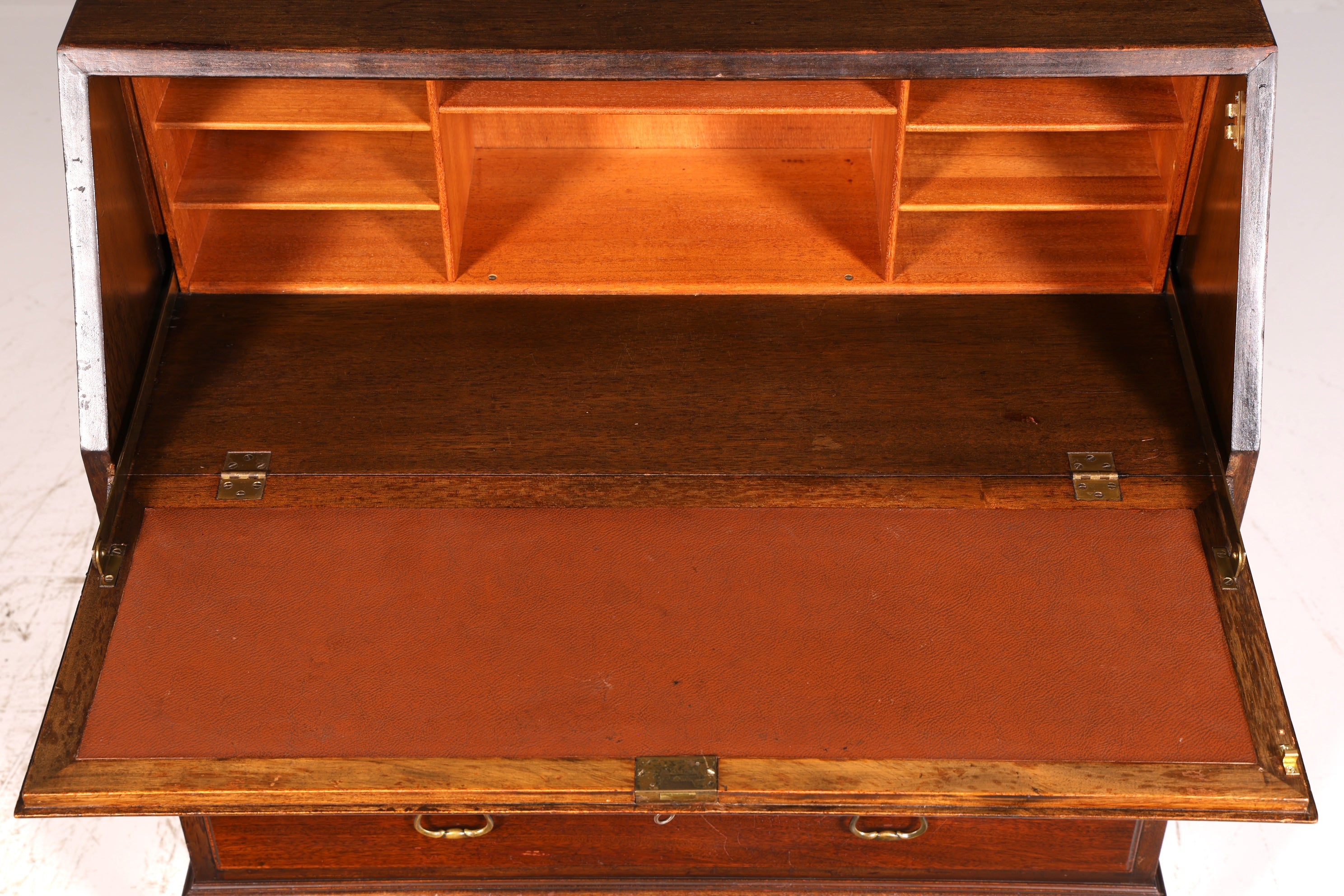 Wunderschöner Englischer Sekretär Schreibkommode Echt Holz Schreibtisch Kommode Büro Antik Vintage