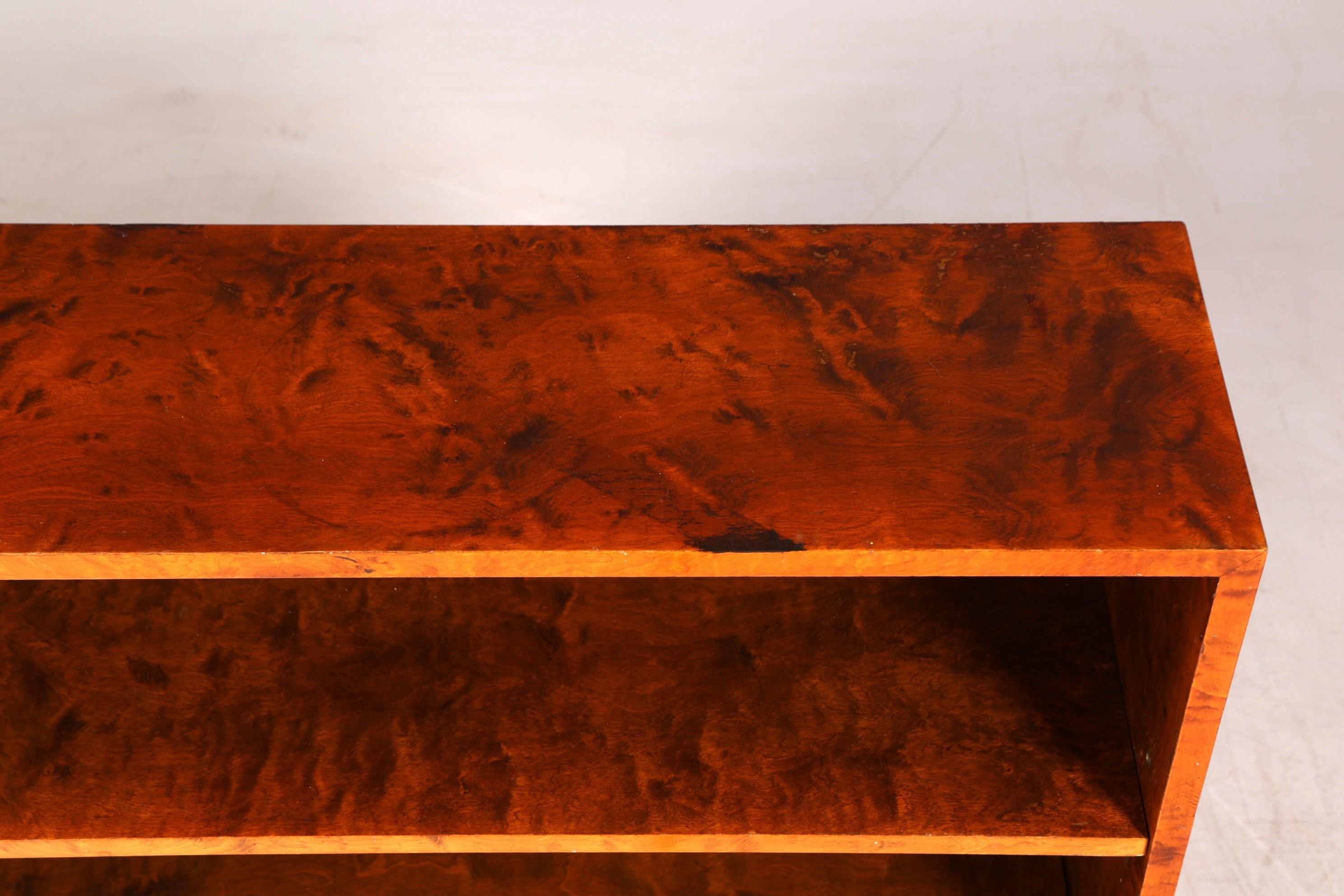 Wunderschönes Art Deco Stil Regal um 1940 Bücherregal Echt Holz Buchablage Vintage