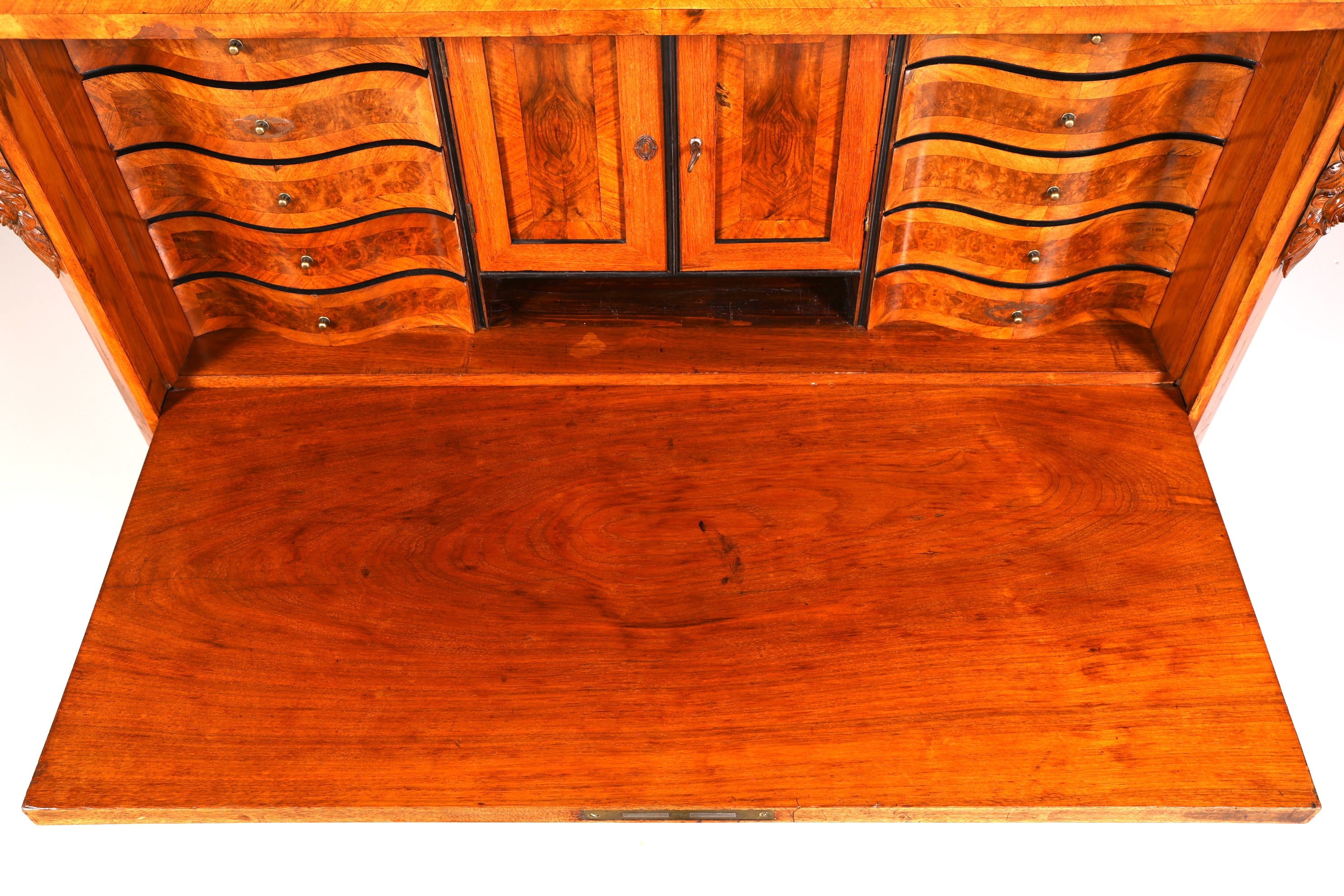 Wunderschöner Louis Philippe Sekretär Vertiko Highboard Schreibsekretär Massivholz