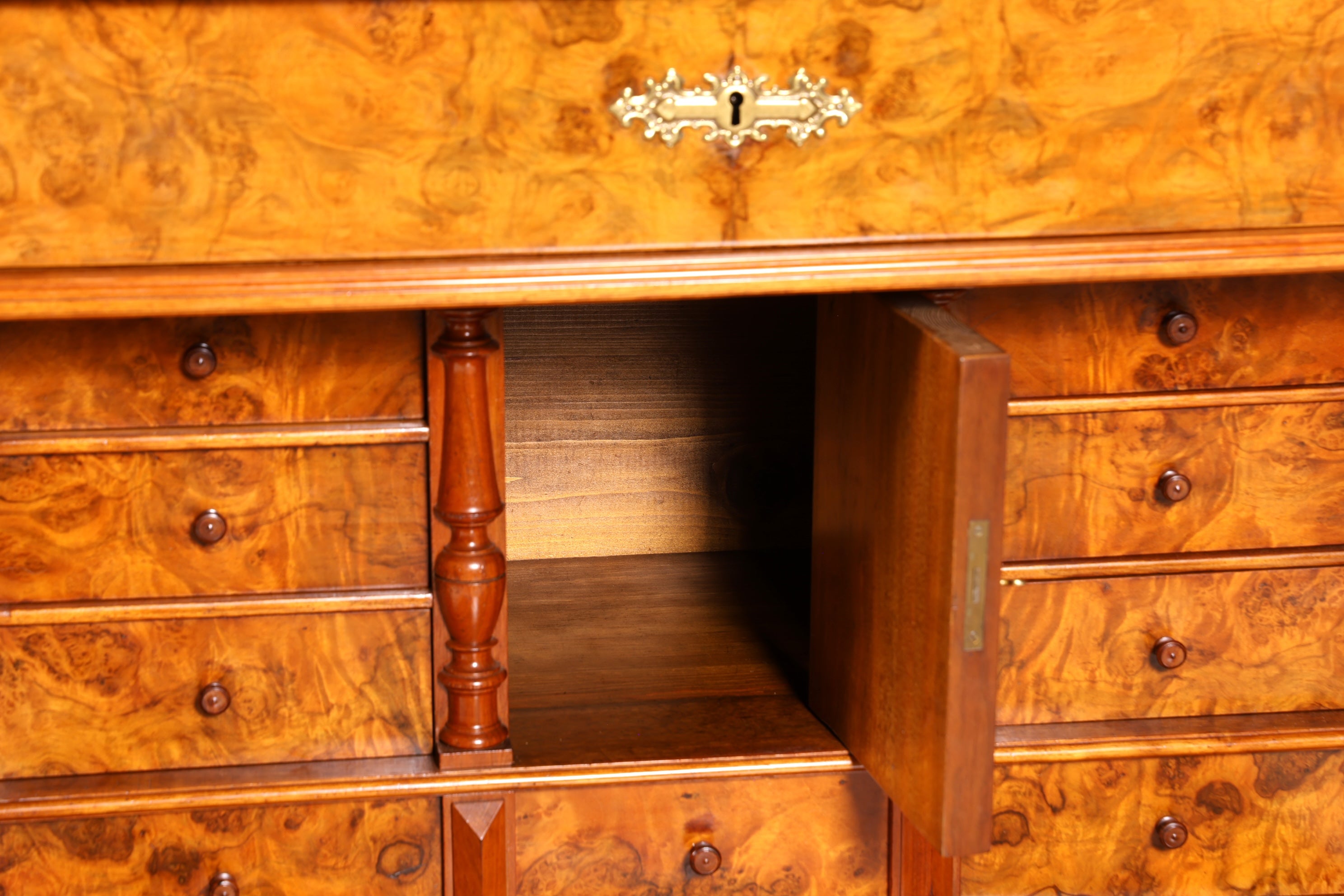 Wunderschöner Gründerzeit Sekretär Vertiko Highboard Louis Philippe Kommode um 1880