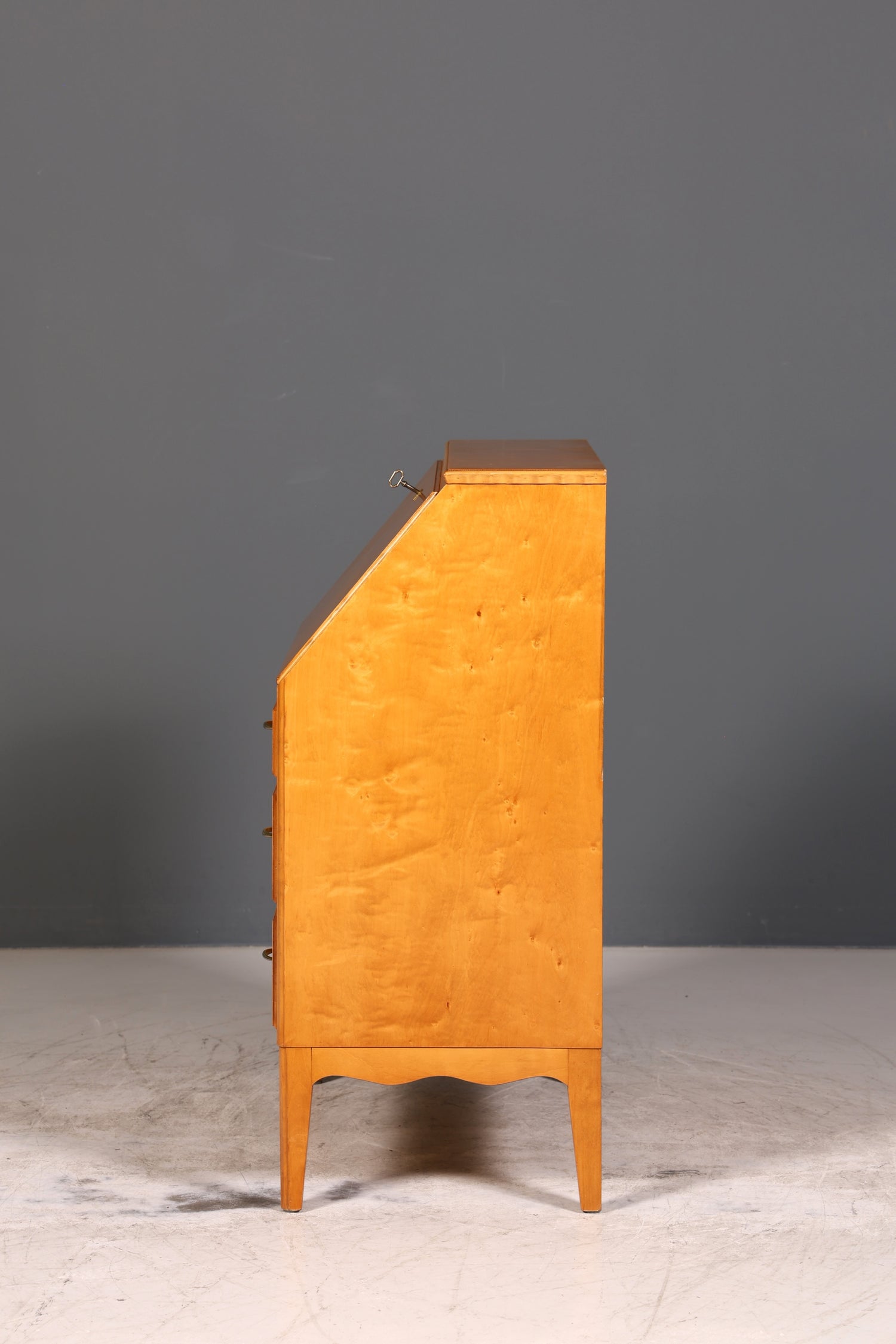 Wunderschöner Mid Century Sekretär Vintage Schreibmöbel echt Holz Kommode Office Secretary