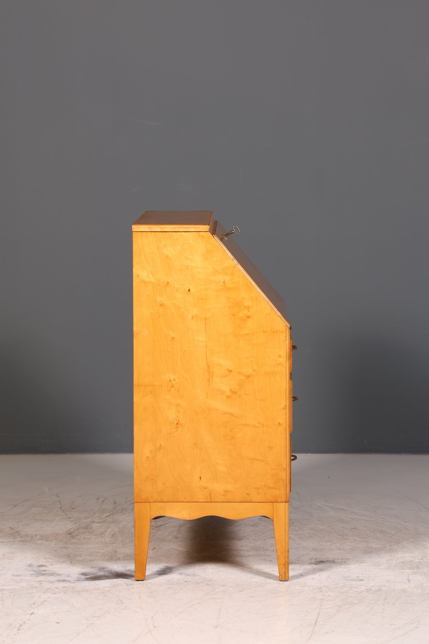 Wunderschöner Mid Century Sekretär Vintage Schreibmöbel echt Holz Kommode Office Secretary