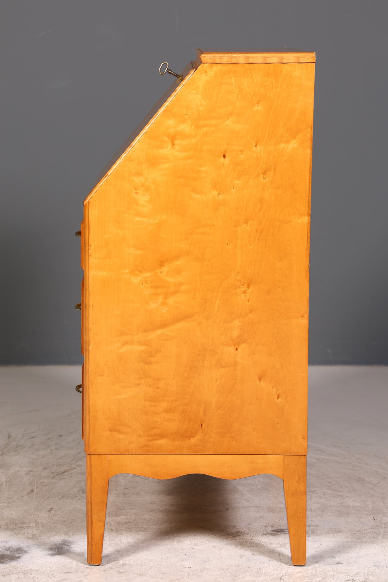 Wunderschöner Mid Century Sekretär Vintage Schreibmöbel echt Holz Kommode Office Secretary