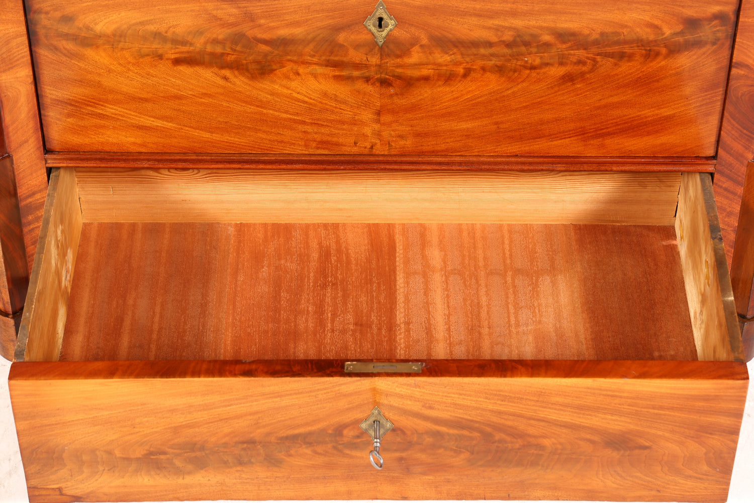 Beeindruckender Louis Philippe Sekretär um 1880 Gründerzeit Antik Schrank Chiffoniere