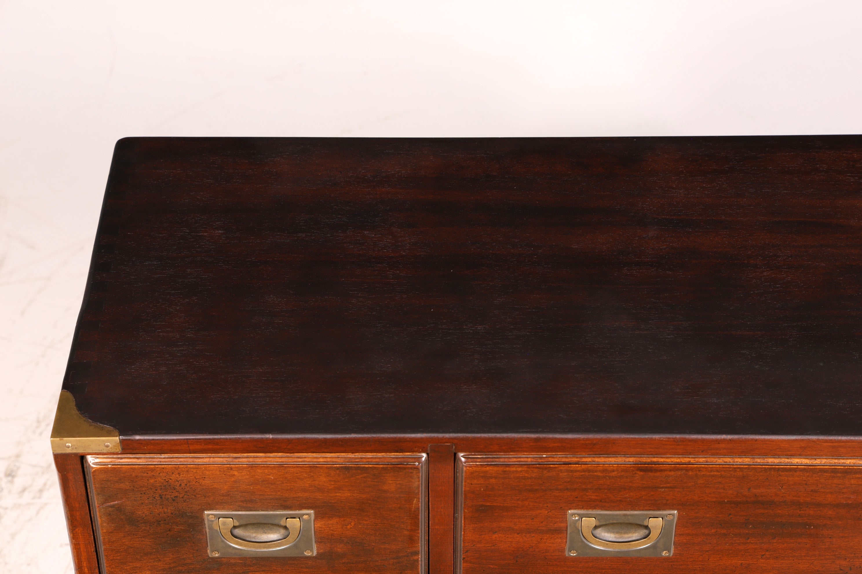 Traumhaftes Maritimes Sideboard Englische Military Chest Schiffskommode Antik Schrank Kolonial Vintage