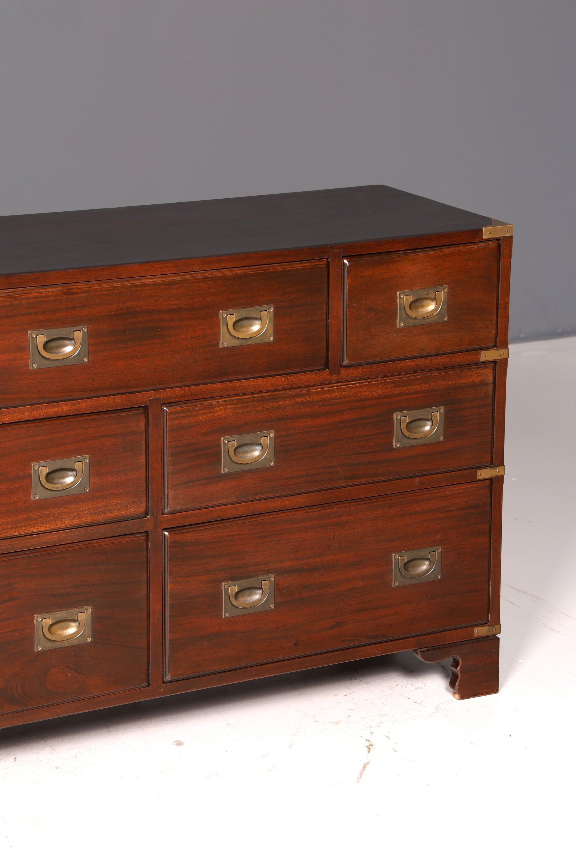 Traumhaftes Maritimes Sideboard Englische Military Chest Schiffskommode Antik Schrank Kolonial Vintage