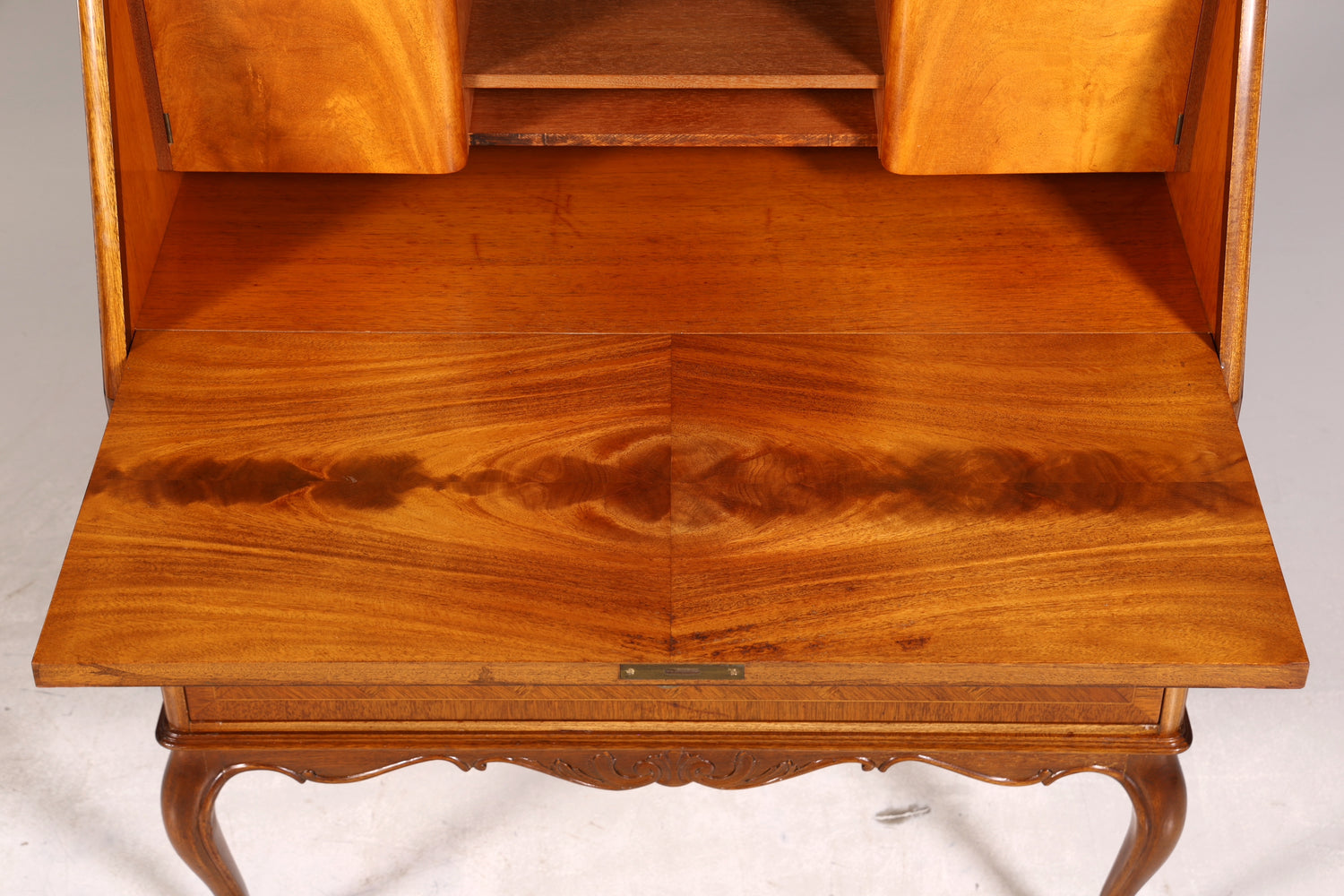 Edler Sekretär Chippendale Stil Antik um 1940 Büro Barock Stil Kommode Schreibkommode