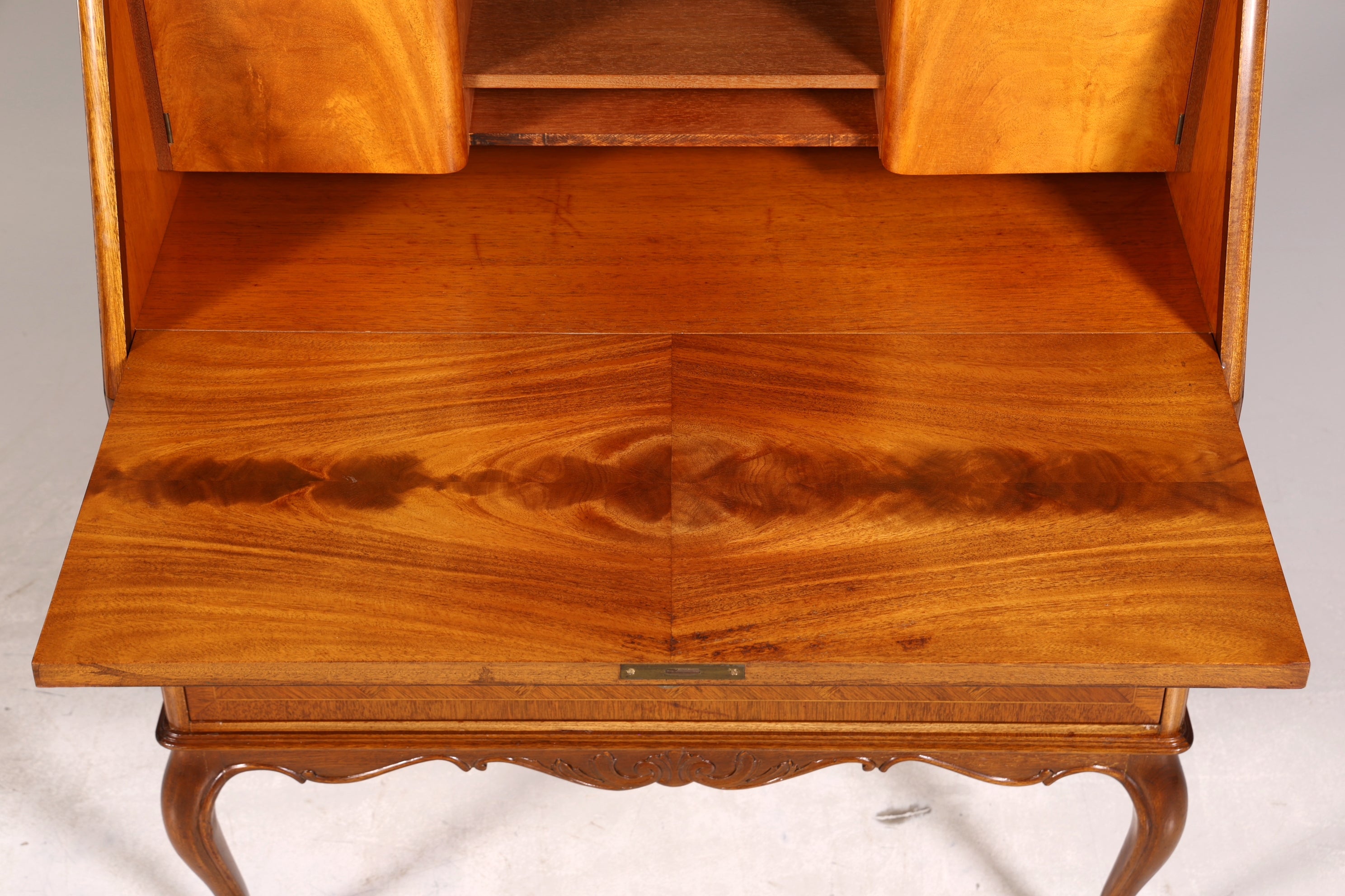 Edler Sekretär Chippendale Stil Antik um 1940 Büro Barock Stil Kommode Schreibkommode