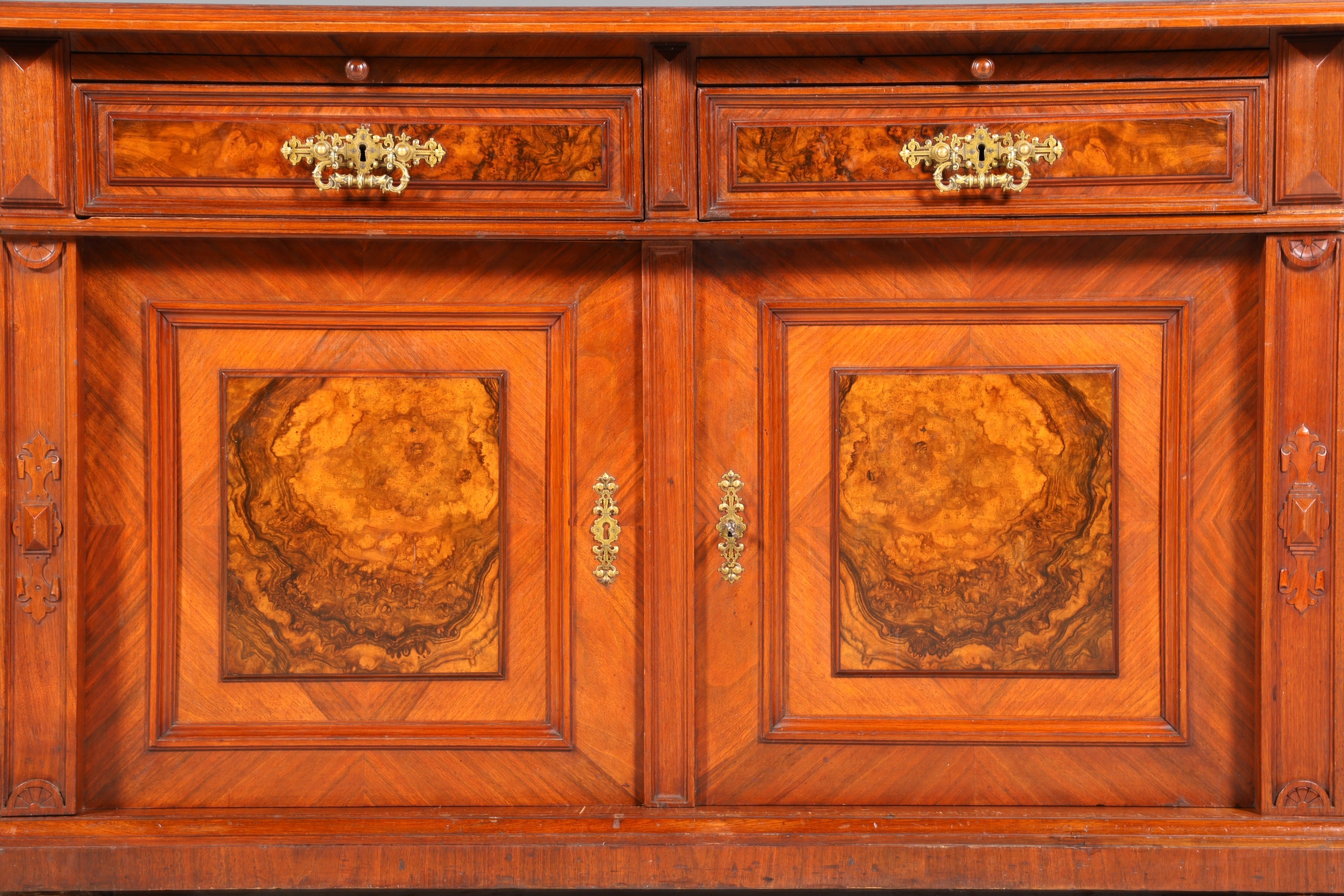 Wunderschöner Gründerzeit Schrank Antik echt Holz Sideboard um 1890 Kommode Anrichte