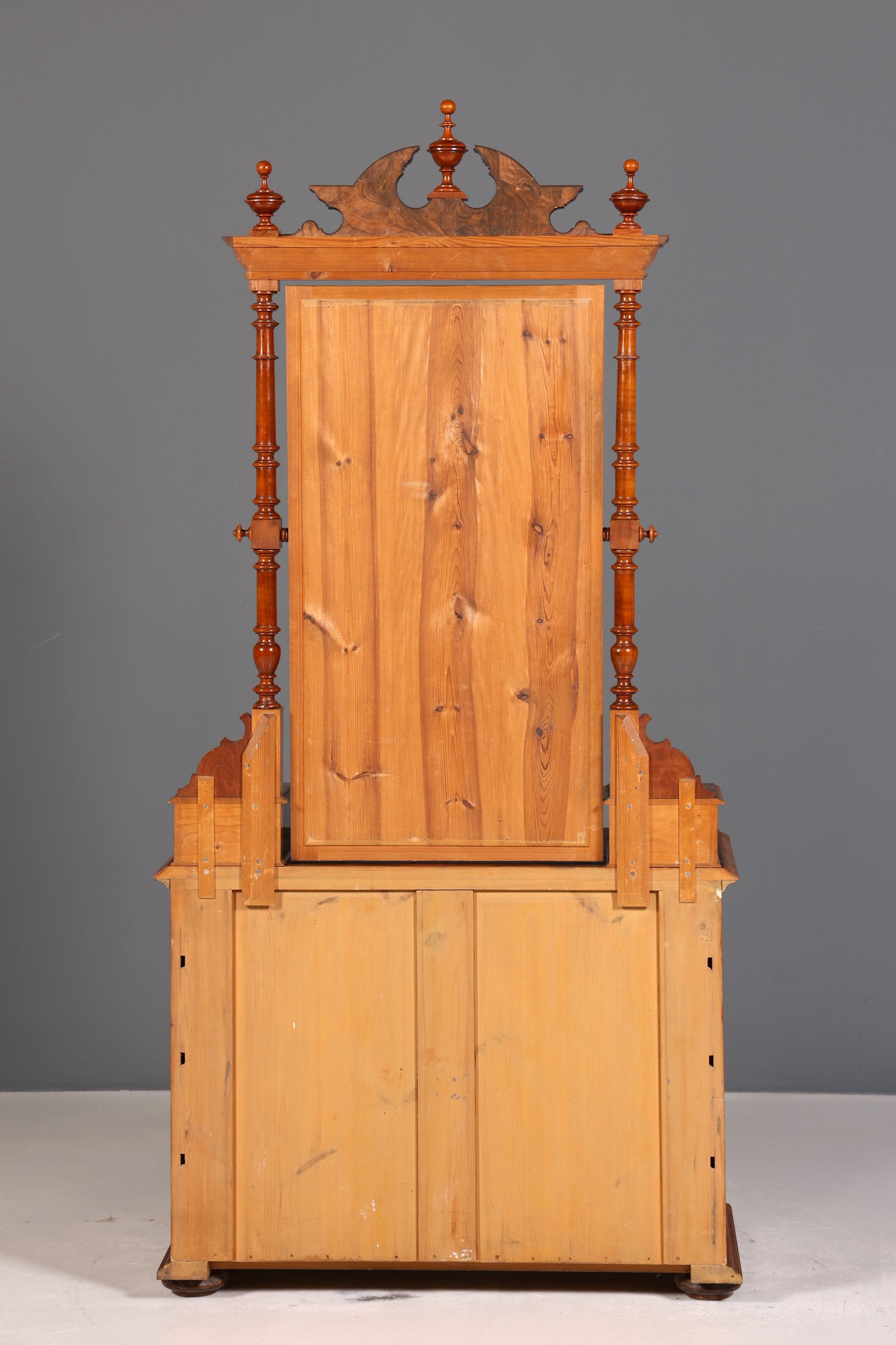 Wunderschöne Louis Philippe Kommode mit Spiegelaufsatz Gründerzeit Frisierkommode Holz Schrank Antik Flurschrank um 1880