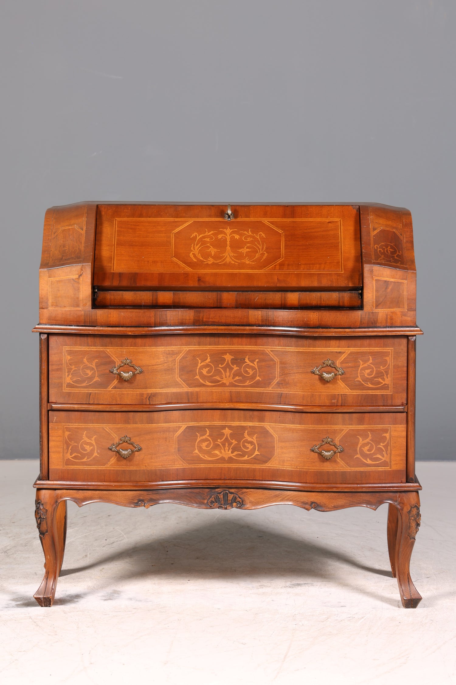 Wunderschöner Sekretär im Barock Stil Büro Kommode Schreibkommode Schreibtisch