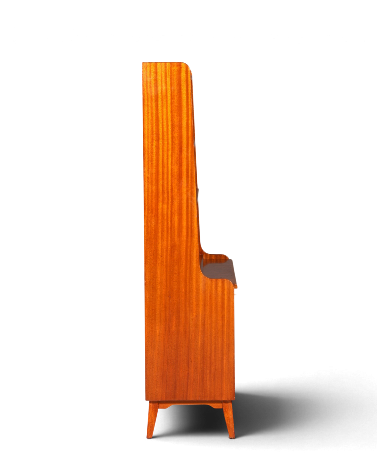 Wunderschöner Mid Century Schrank Bücherregal Vintage Sekretär Highboard Holz Regal 60s