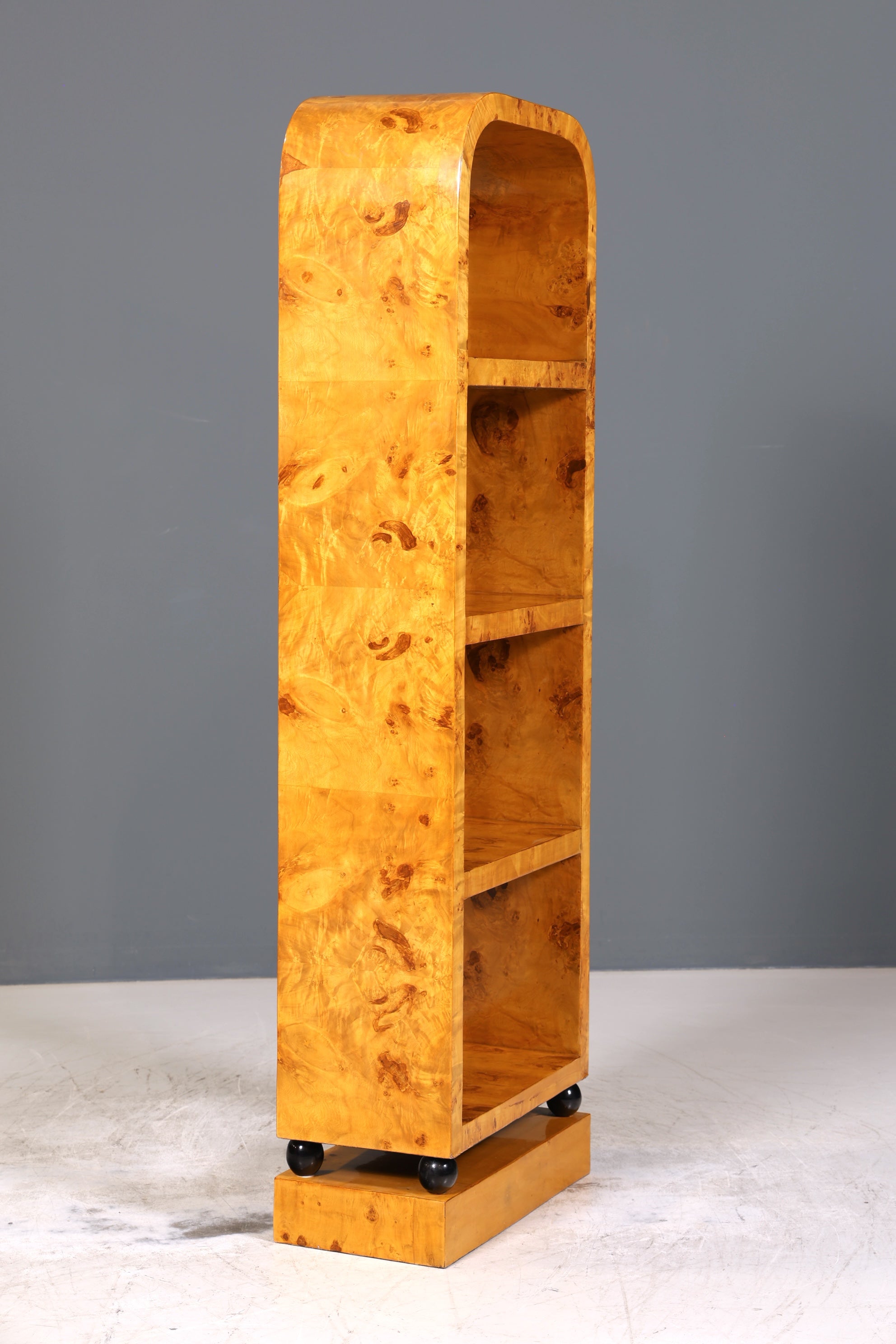 Wunderschönes Art Deco Design Birke Bücherregal Kult Regal Bookshelf